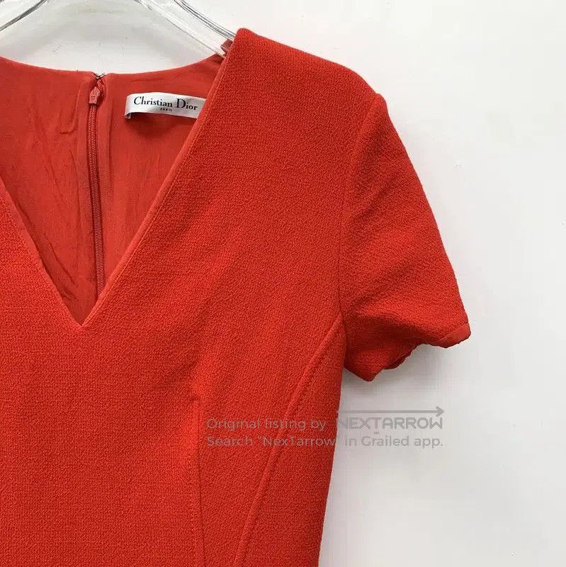 Dior Dior Red Wool Women's Dress . Size M / US 6-8 / IT 42-44 - 3 Thumbnail