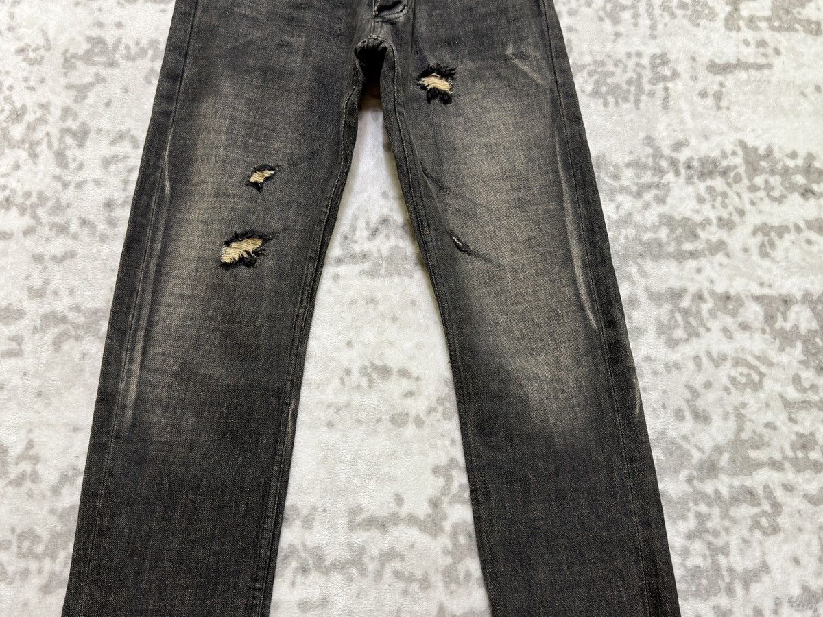 Hysteric Glamour Y2K SOS TE NUTO Distressed Skinny Jeans Japanese Denim Size US 26 / EU 42 - 6 Thumbnail