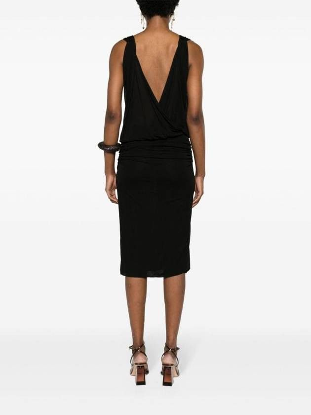 Saint Laurent Paris o1s1wg110925 779418 Mini Dress in Black Size XS / US 0-2 / IT 36-38 - 5 Thumbnail