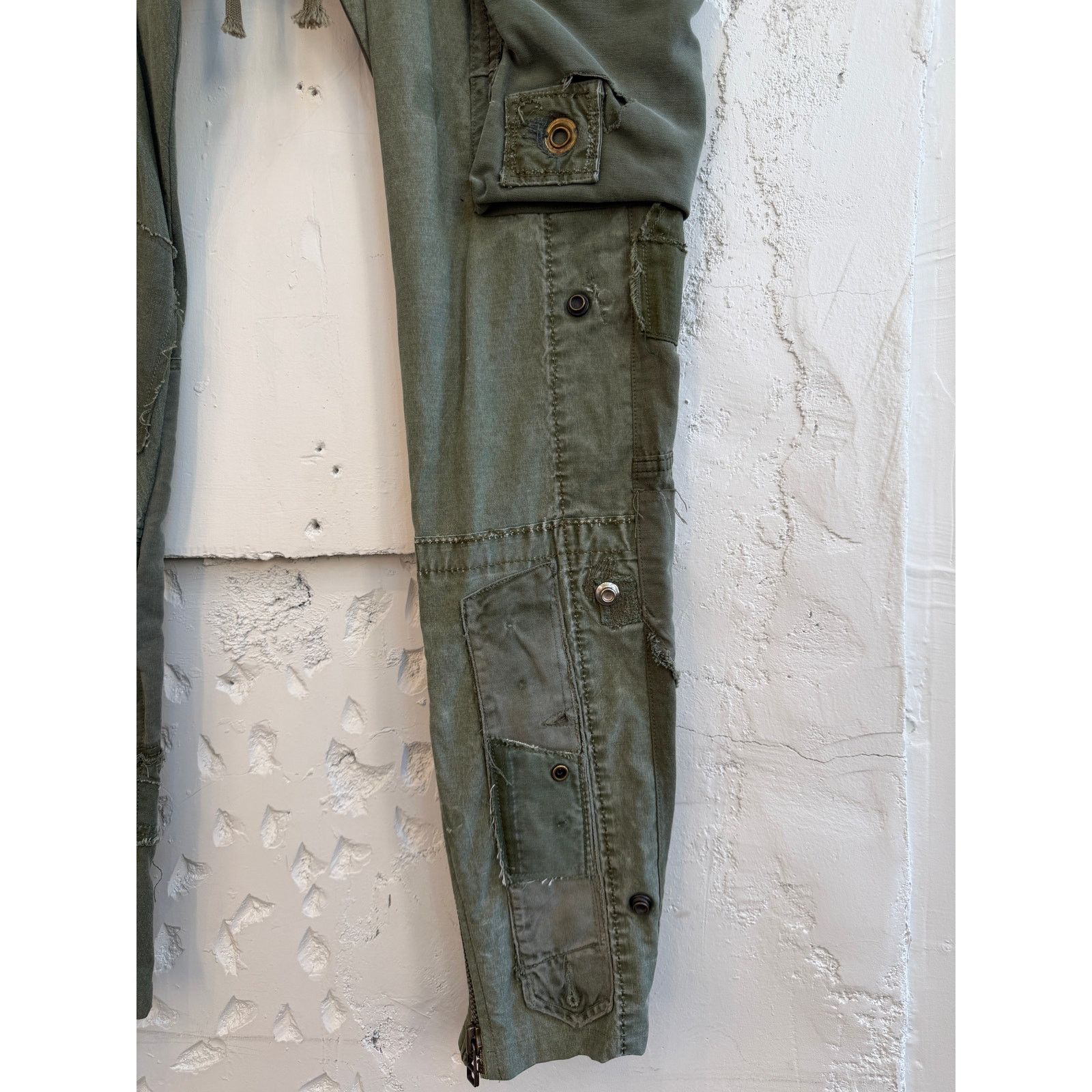 Greg Lauren Greg Lauren SAMPLE Tent Patchwork Cargo Pants Size US 34 / EU 50 - 2 Thumbnail