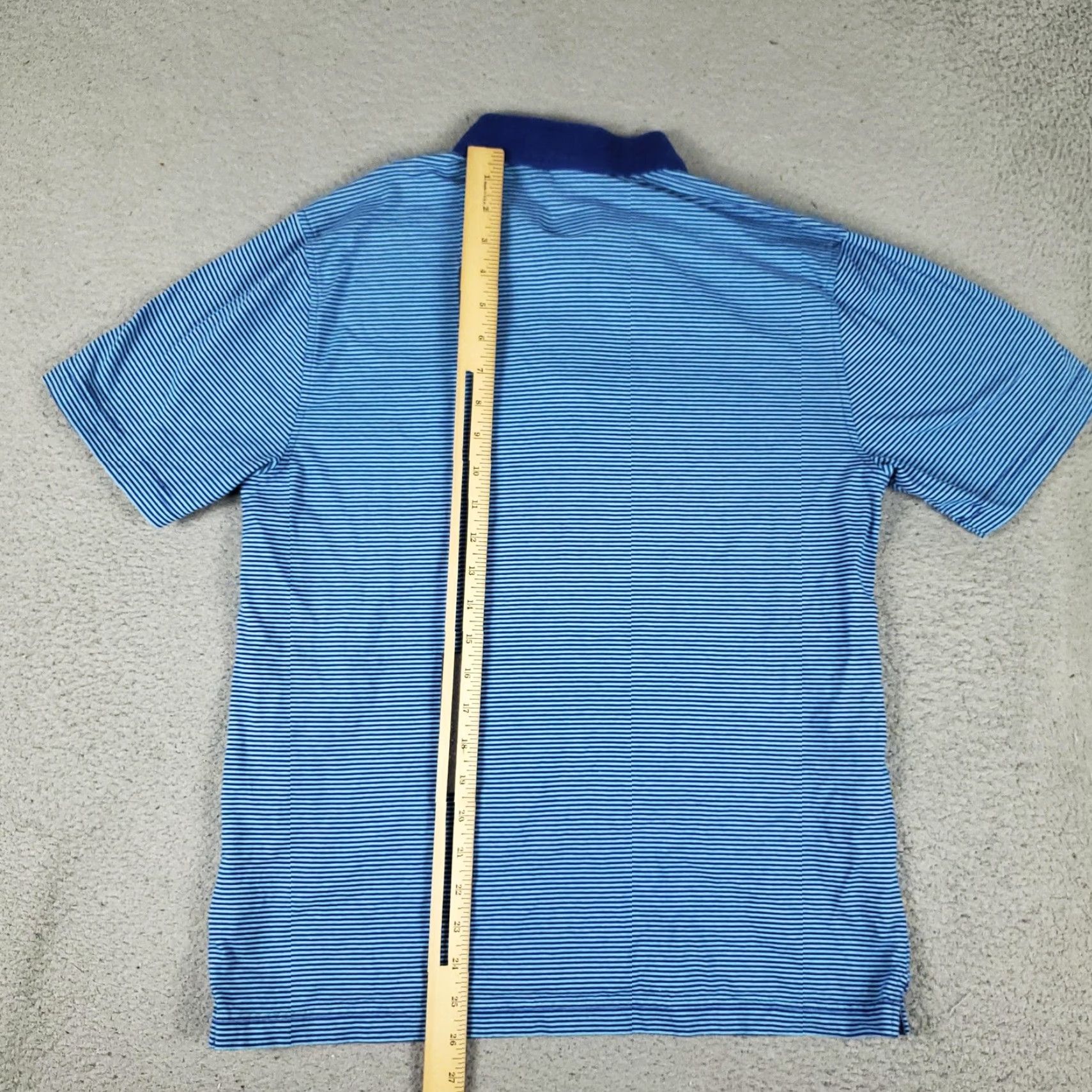 Brooks Brothers VINTAGE Brooks Brothers Polo Shirt Mens Medium Blue Striped 1818 Cotton Embroidered Logo 346 Classic Preppy Mens Size US M / EU 48-50 / 2 - 5 Thumbnail
