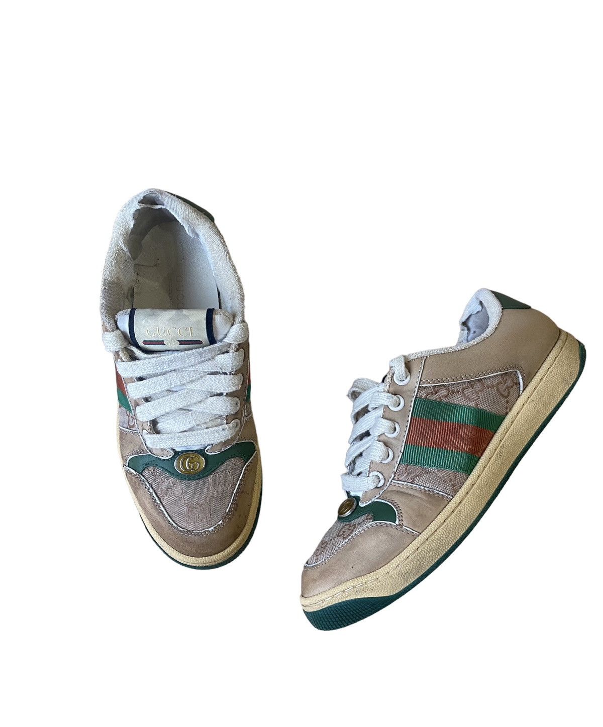 Gucci Gucci screener leather trainers 36 EUR Size US 5 / IT 35 - 2 Thumbnail