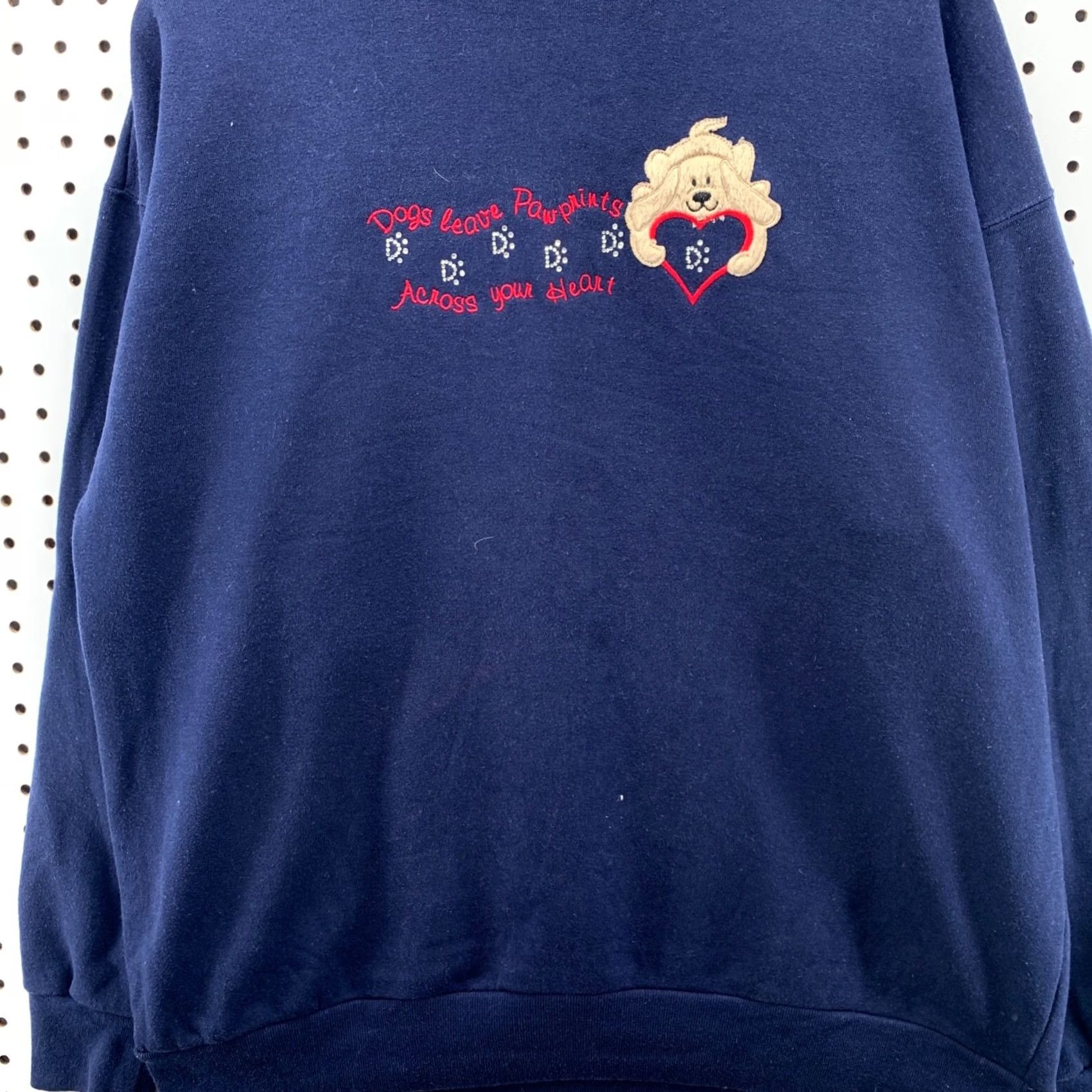 Vintage Vintage M&C Sportswear Dog Graphic Embroidered Sweatshirt Mens Large Blue Size US L / EU 52-54 / 3 - 6 Thumbnail