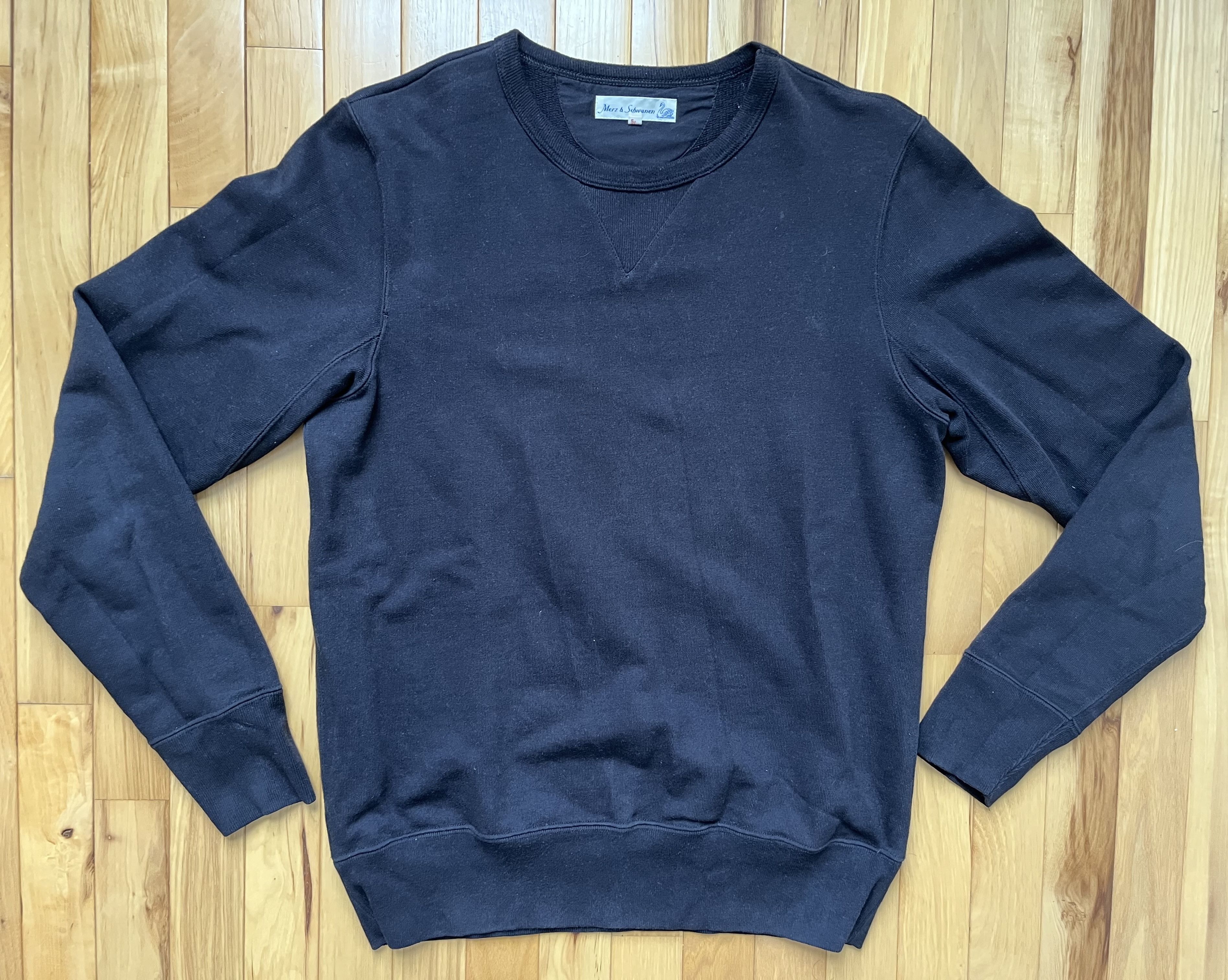 Black French Terry Crewneck Sweatshirt