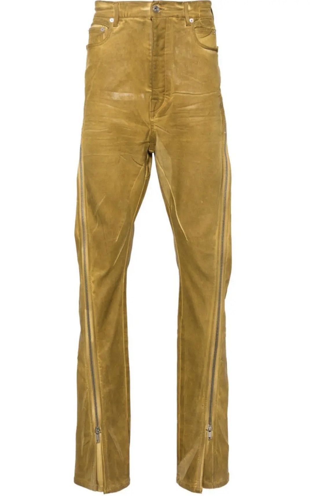 Rick Owens Drkshdw Rick Owens DRKSHDW Bolan Banana Pants in Ochre Colorway Size US 31 - 1 Thumbnail