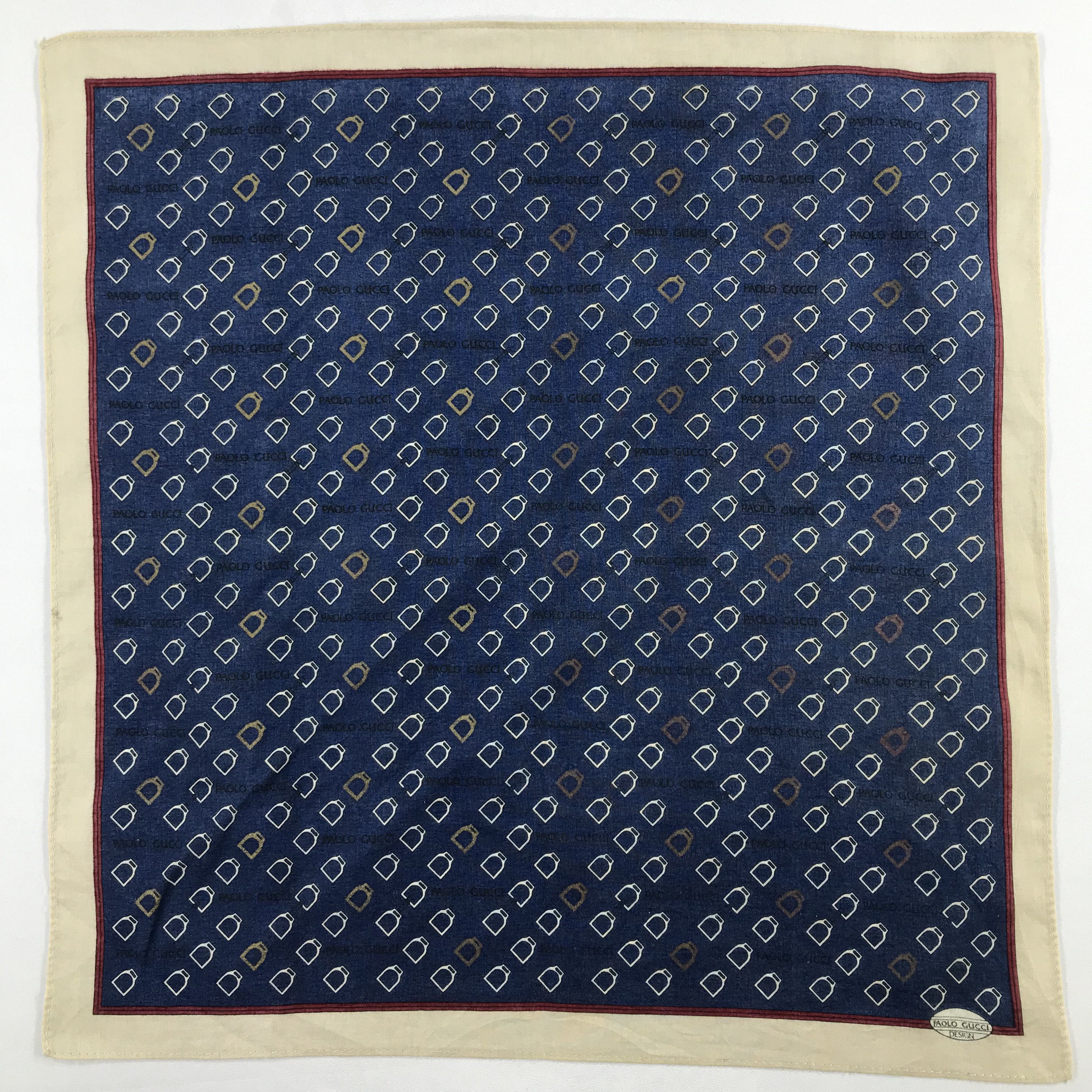 Paolo Gucci × Vintage Paolo Gucci Bandana / Handkerchief / Neckerchief - S1943 Size ONE SIZE - 1 Thumbnail