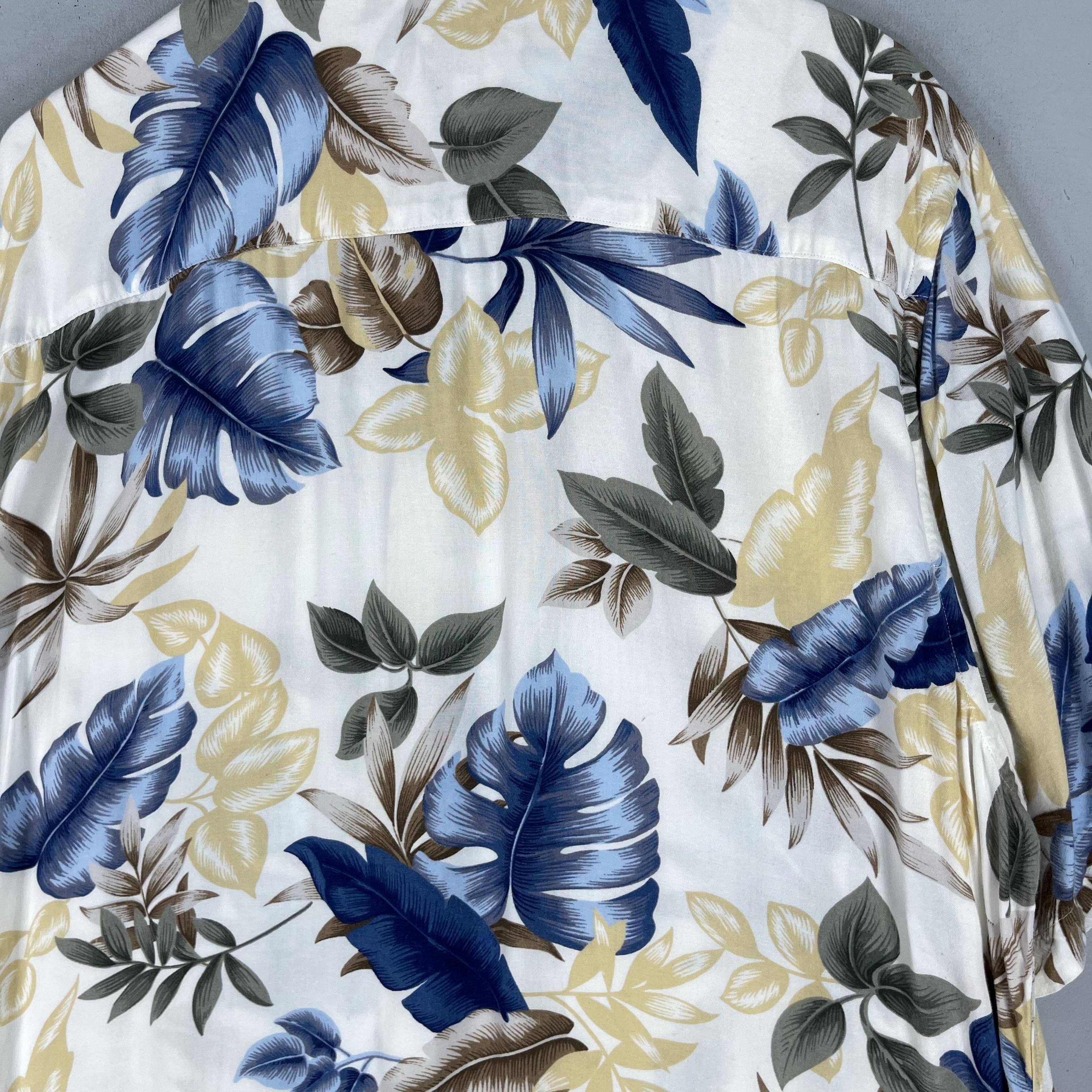 Japanese Brand × Vintage Vintage Aloha Tropical Floral Motive Hawaii Shirt Button Up Size US XL / EU 56 / 4 - 8 Thumbnail