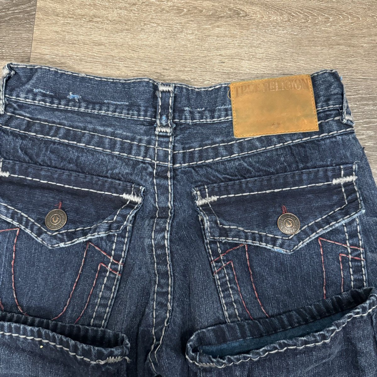JNCO × True Religion × Vintage Vintage Y2K True Religion baggy wide leg distressed jeans Size US 34 / EU 50 - 4 Thumbnail