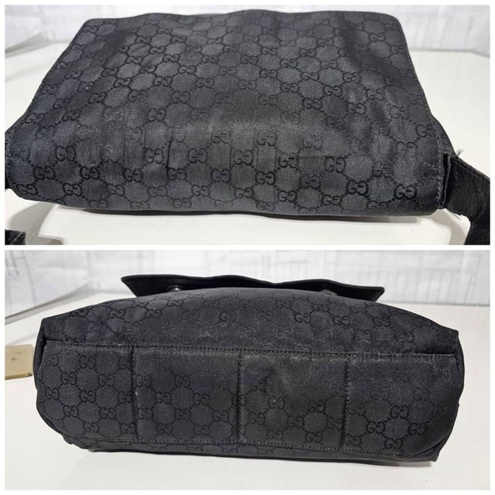 Gucci Authentic Gucci GG Nylon Messenger Bag Black Size ONE SIZE - 7 Thumbnail