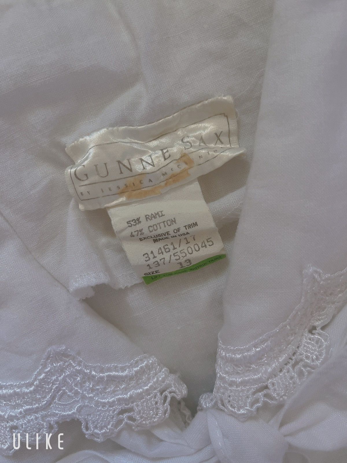 Vintage Gunne Sax Vintage White Blouse Size M / US 6-8 / IT 42-44 - 6 Thumbnail