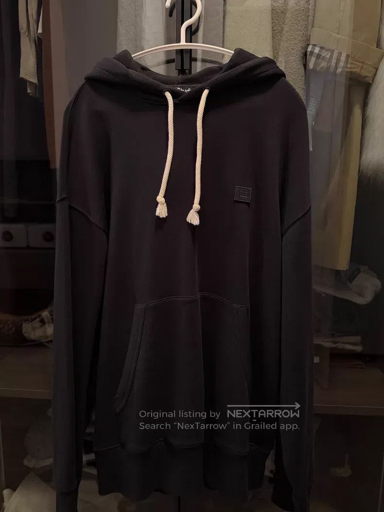 Acne Studios Acne Studios Black smiley hooded sweatshirt unisex Size US XS / EU 42 / 0 - 1 Thumbnail