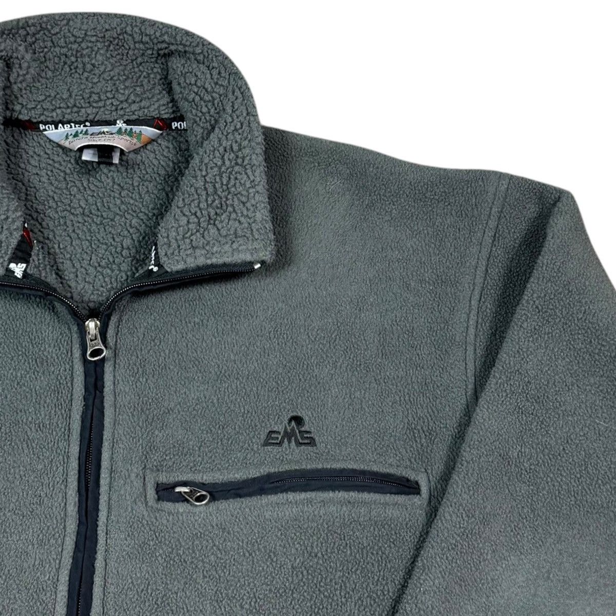 Eastern Mountain Sports Vintage EMS Polartec Gray Fleece 1/2 Zip Jacket Men's Medium Size US M / EU 48-50 / 2 - 2 Thumbnail
