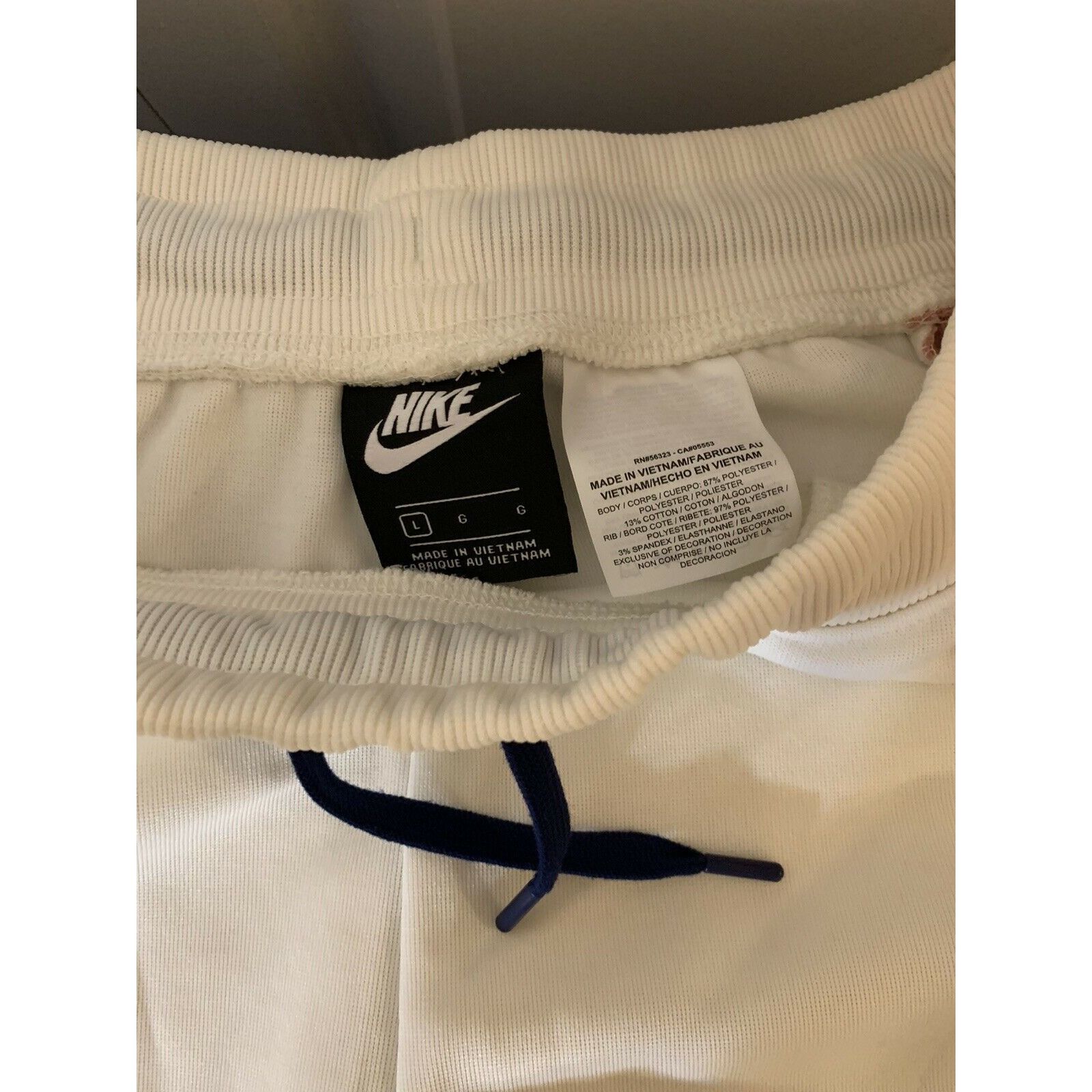 Nike Nike Women's Size L Jogging Pants Black Pink Stripe Drawstri Size 33" - 2 Thumbnail
