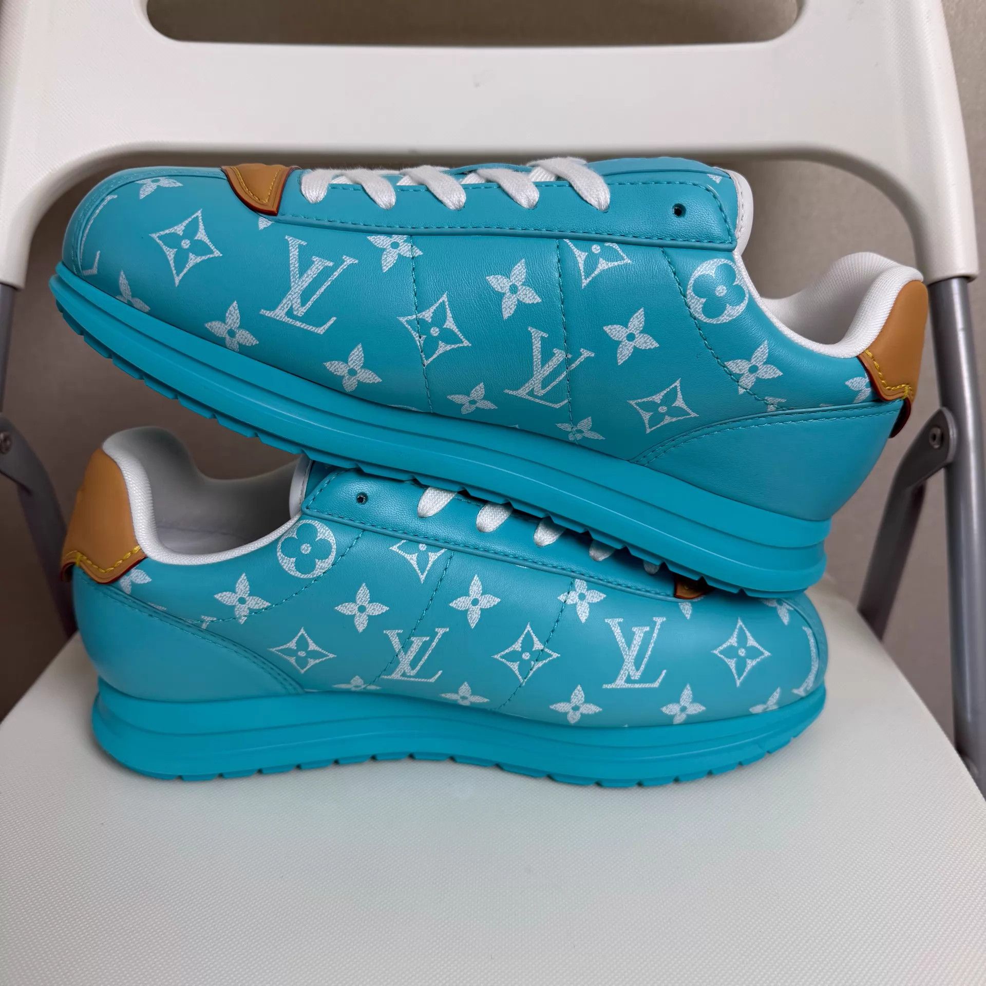 Louis Vuitton LOUIS VUITTON x Nigo Buttersoft FW25 Men's Blue Shoes Size US 9 / EU 42 - 7 Thumbnail