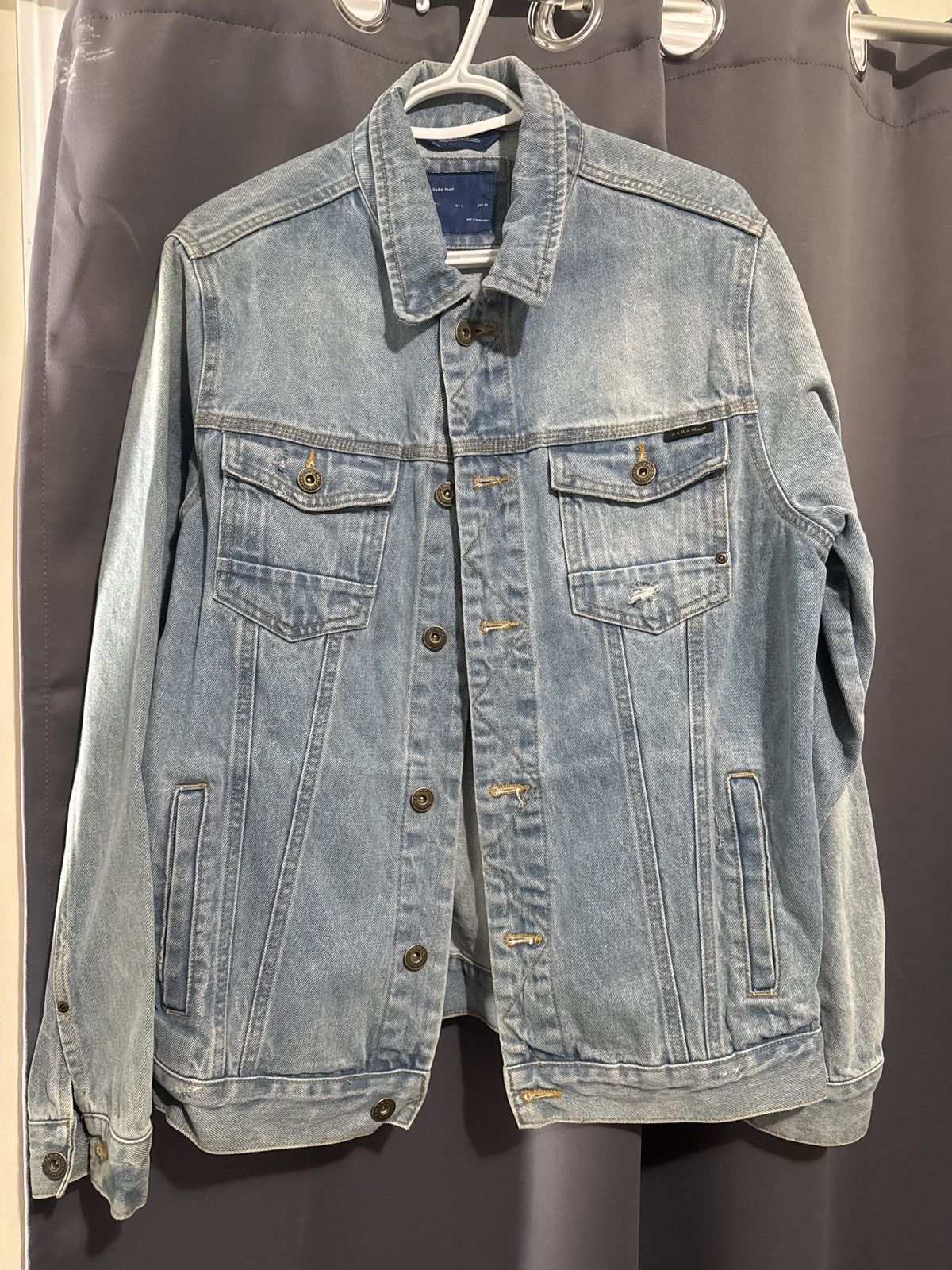 Zara Zara Jean Jacket Size US L / EU 52-54 / 3 - 1 Thumbnail