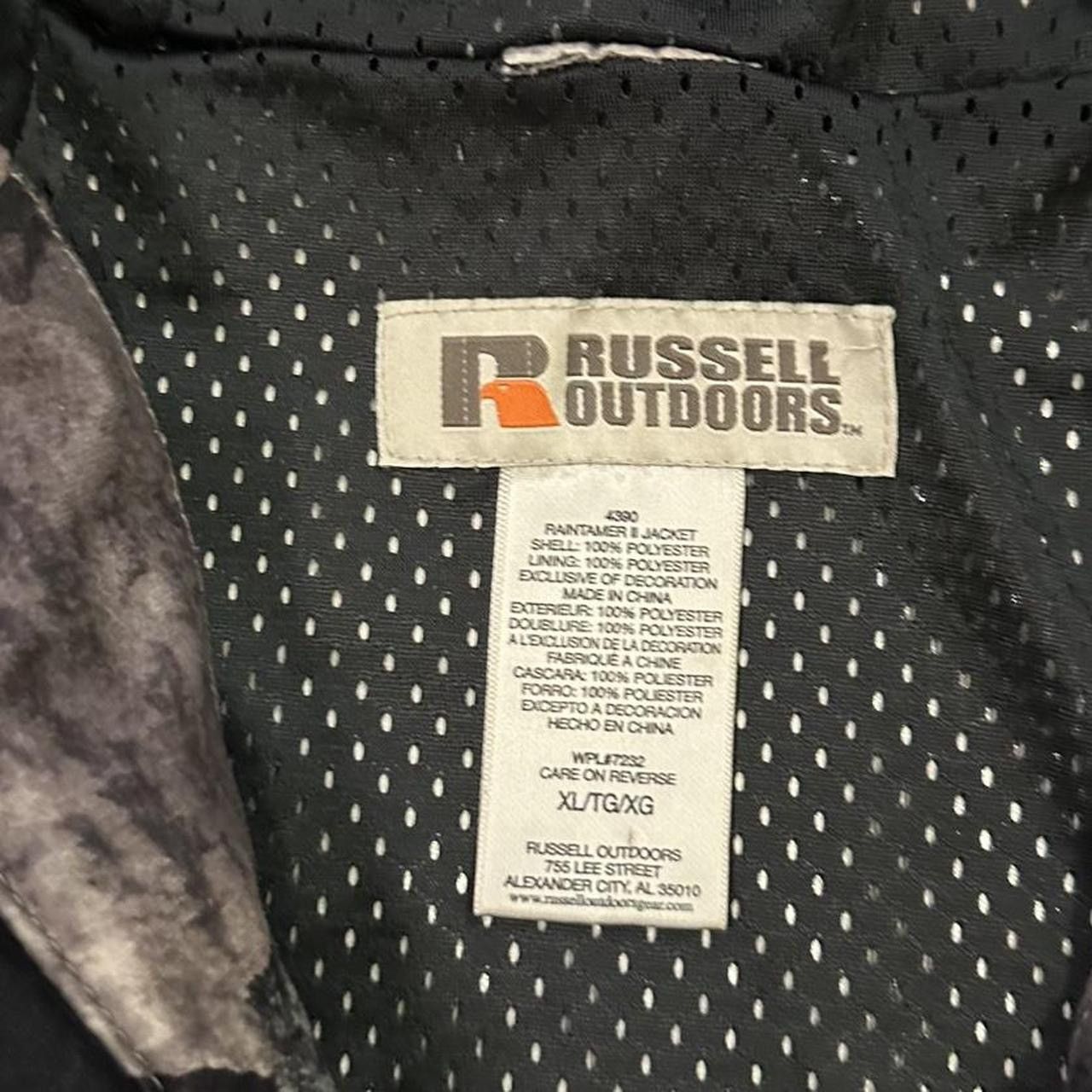 Russell Athletic × Vintage Vintage 90s Russell athletic outdoors Camo Hooded Jacket Size US XL / EU 56 / 4 - 5 Thumbnail
