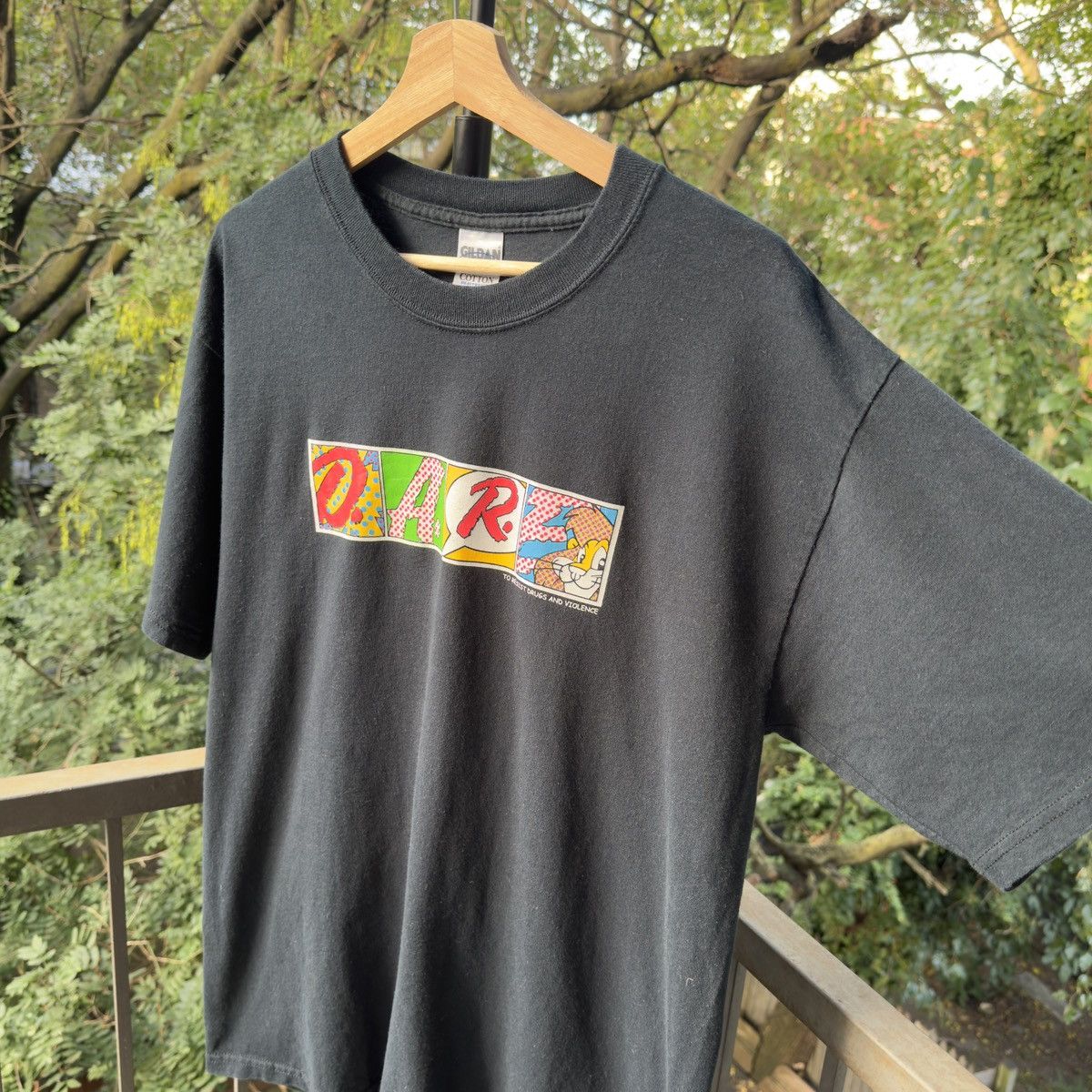 Vintage Dare Resist Drugs Acid Tab LSD Shirt ERD Grunge Chrome Faded Size US L / EU 52-54 / 3 - 5 Thumbnail