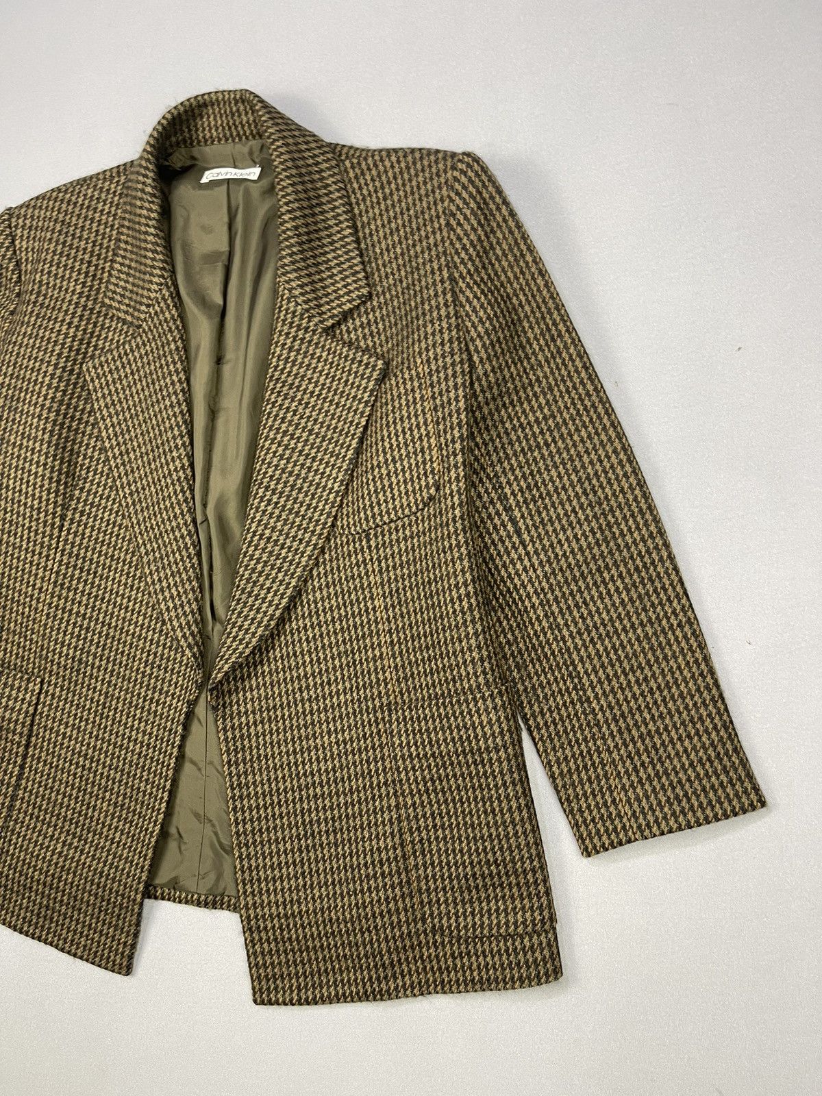 Calvin Klein Vintage Calvin Klein ButtonLess Plaid Marble Check Size US L / EU 52-54 / 3 - 2 Thumbnail
