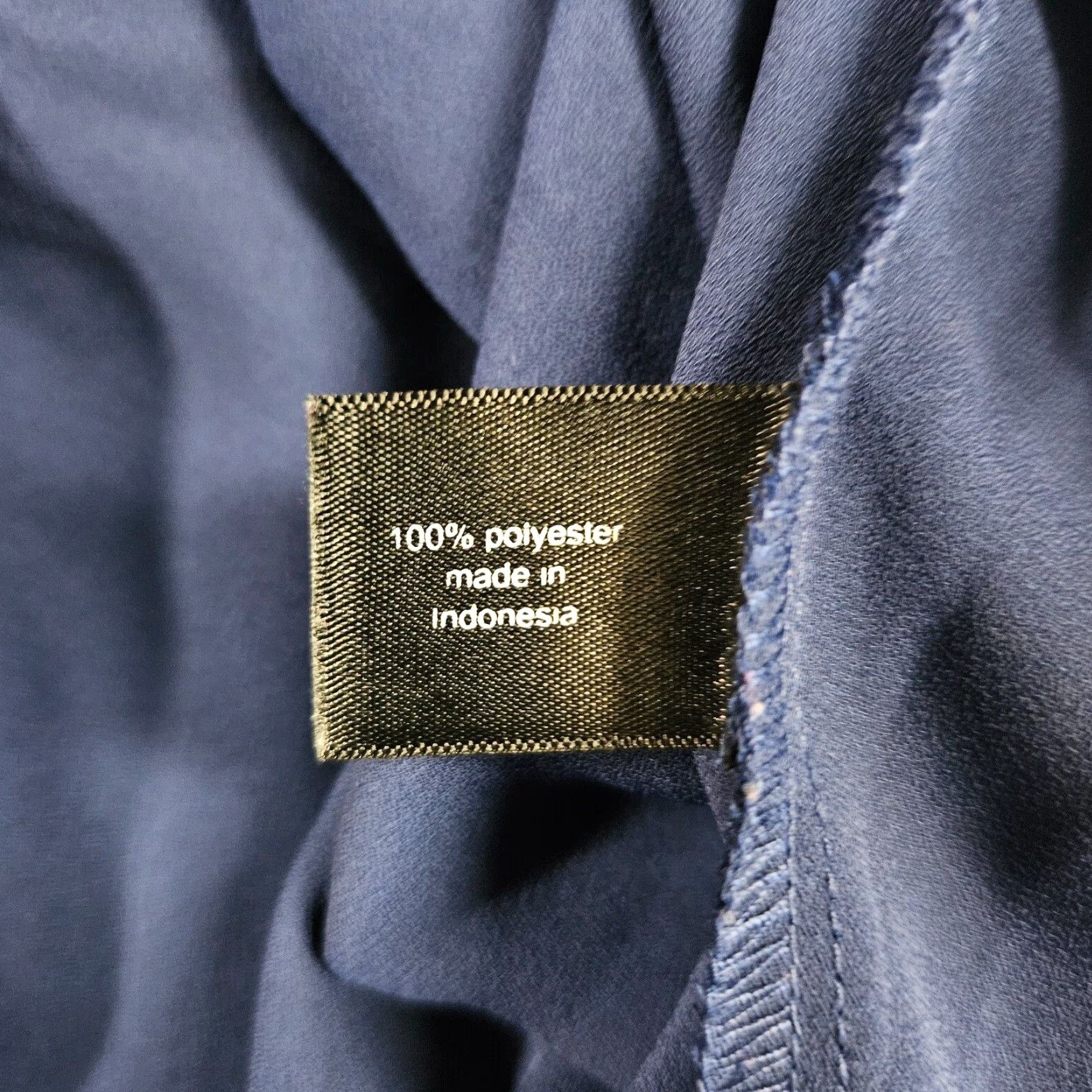 Vintage Lane Bryant Womens Blouse Sz 22/24 Blue Black Stitching Long Sleeve Size 3XL / US 20-22 - 5 Thumbnail