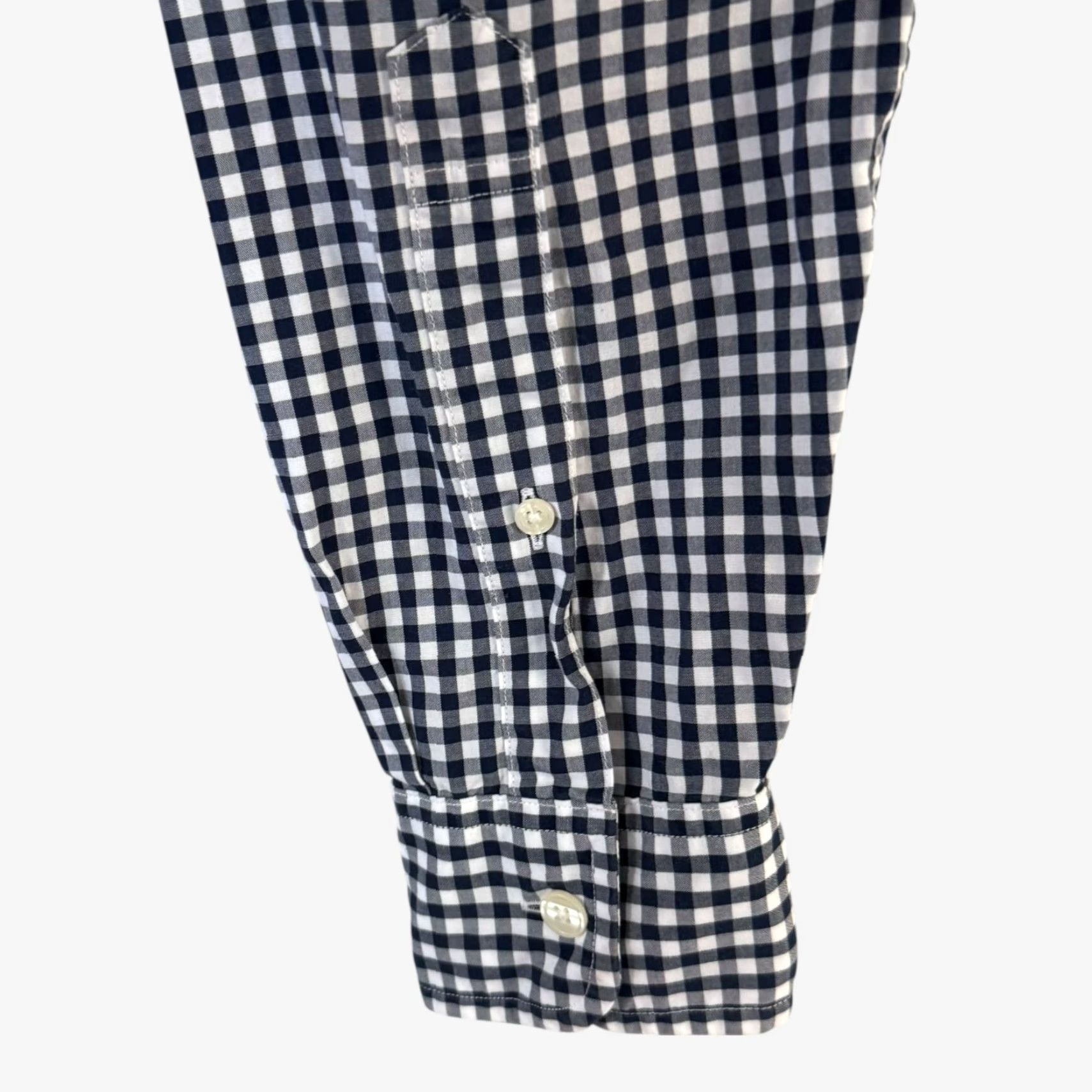 Abercrombie & Fitch Abercrombie & Fitch Gingham Plaid Button-Down Shirt Blue & White Men's M Medium Shirt Size US M / EU 48-50 / 2 - 7 Thumbnail