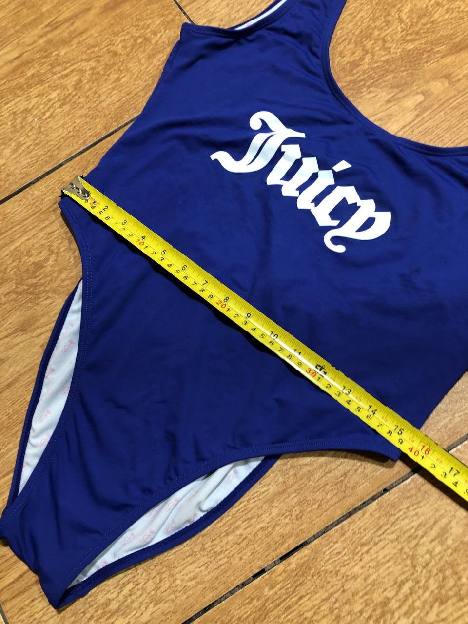 Juicy Couture Swimsuit Blue Big Print Juicy Couture Vintage Size ONE SIZE - 9 Thumbnail