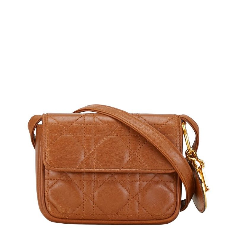 Dior Dior Dior Leather Cannage Shoulder Bag Leather Crossbody Bag in Very Good Condition Size ONE SIZE - 1 Thumbnail