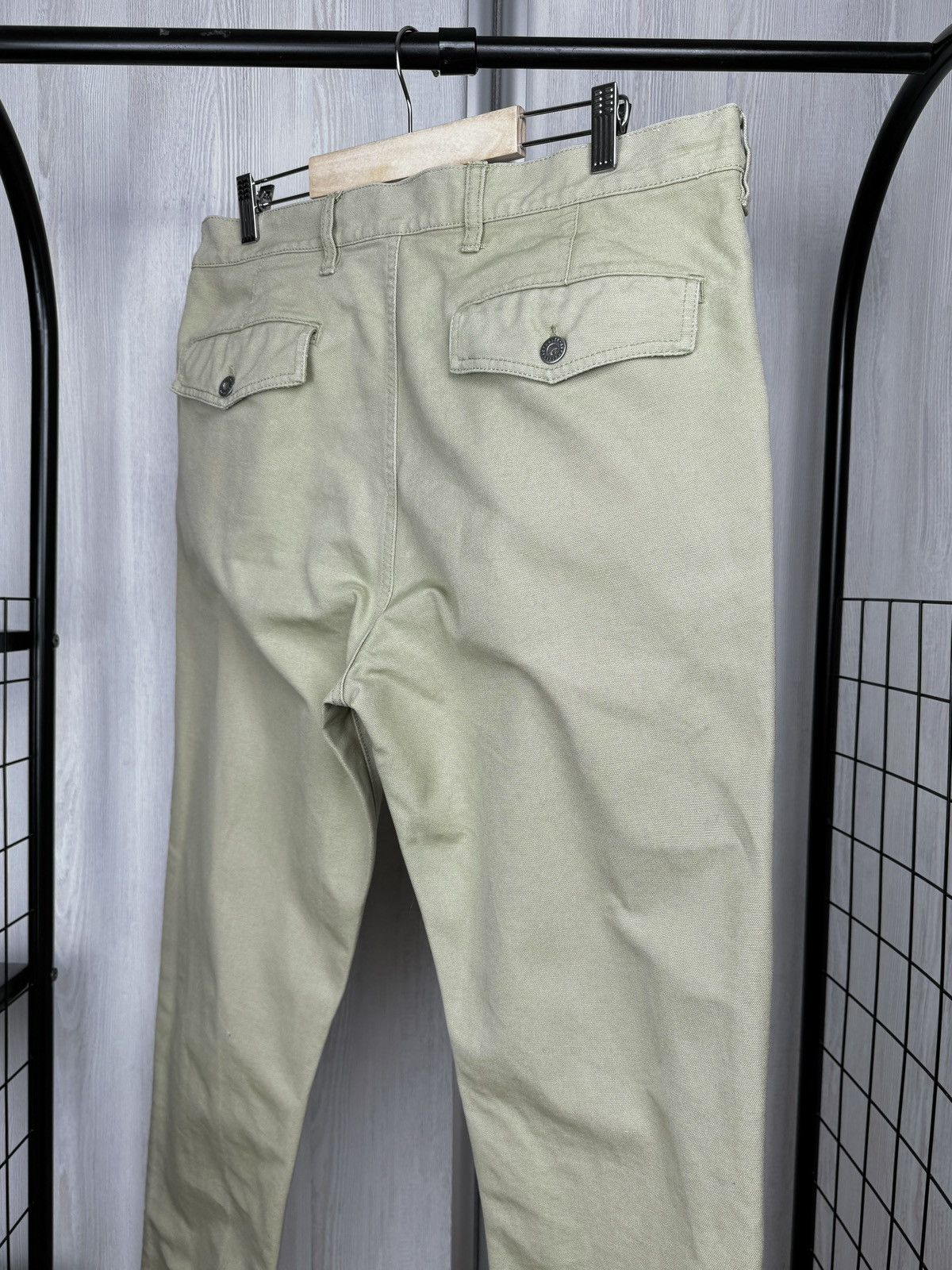 Asphalt Asphalte Beige/Green Denim Twill style Cotton pants Size US 36 / EU 52 - 8 Thumbnail