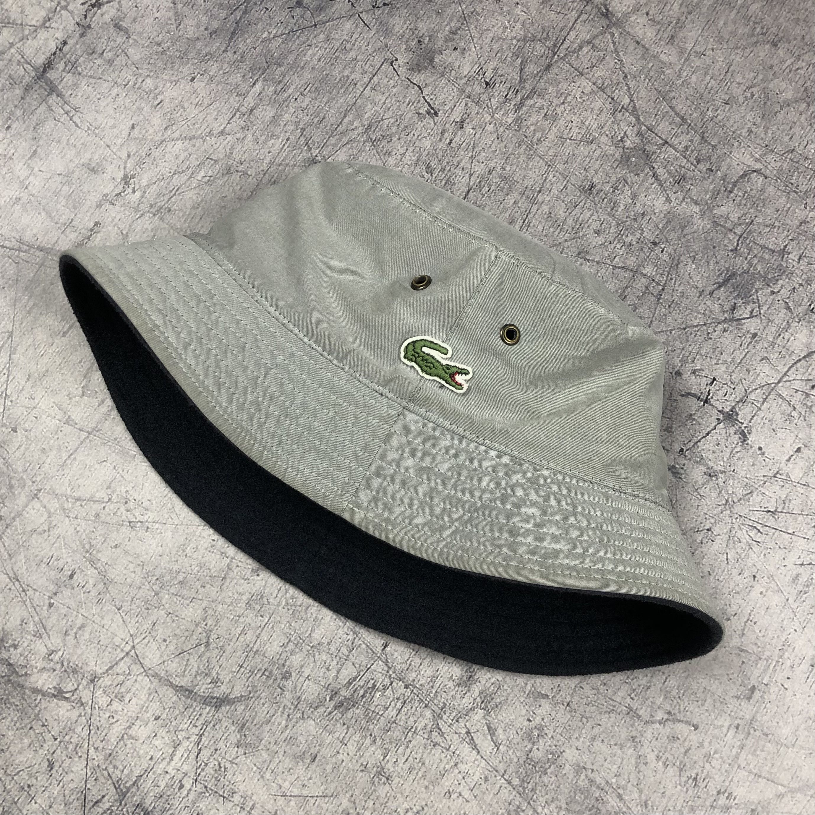 Lacoste Vintage Lacoste Bucket Hat Double-sided Size ONE SIZE - 3 Thumbnail
