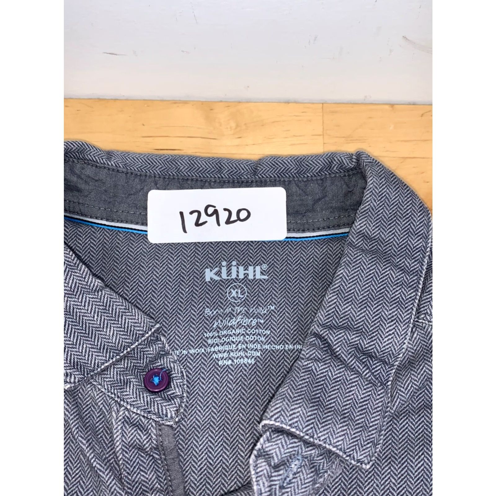 Vintage Kuhl Button Up Shirt Men XL Gray Casual Outdoor Short Sleeve Size US XL / EU 56 / 4 - 2 Thumbnail