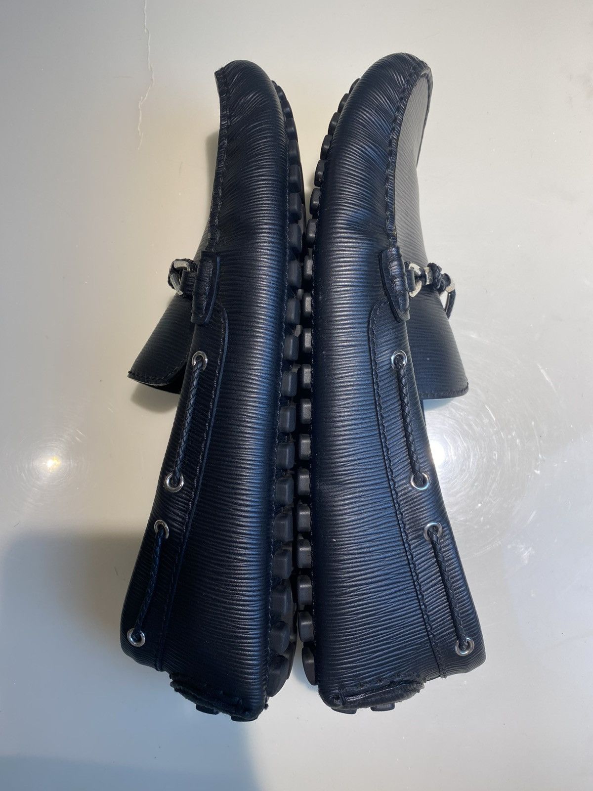 Louis Vuitton Louis Vuitton Black Epi Leather Braid Knot Detail Loafers Size US 10.5 / EU 43-44 - 10 Thumbnail
