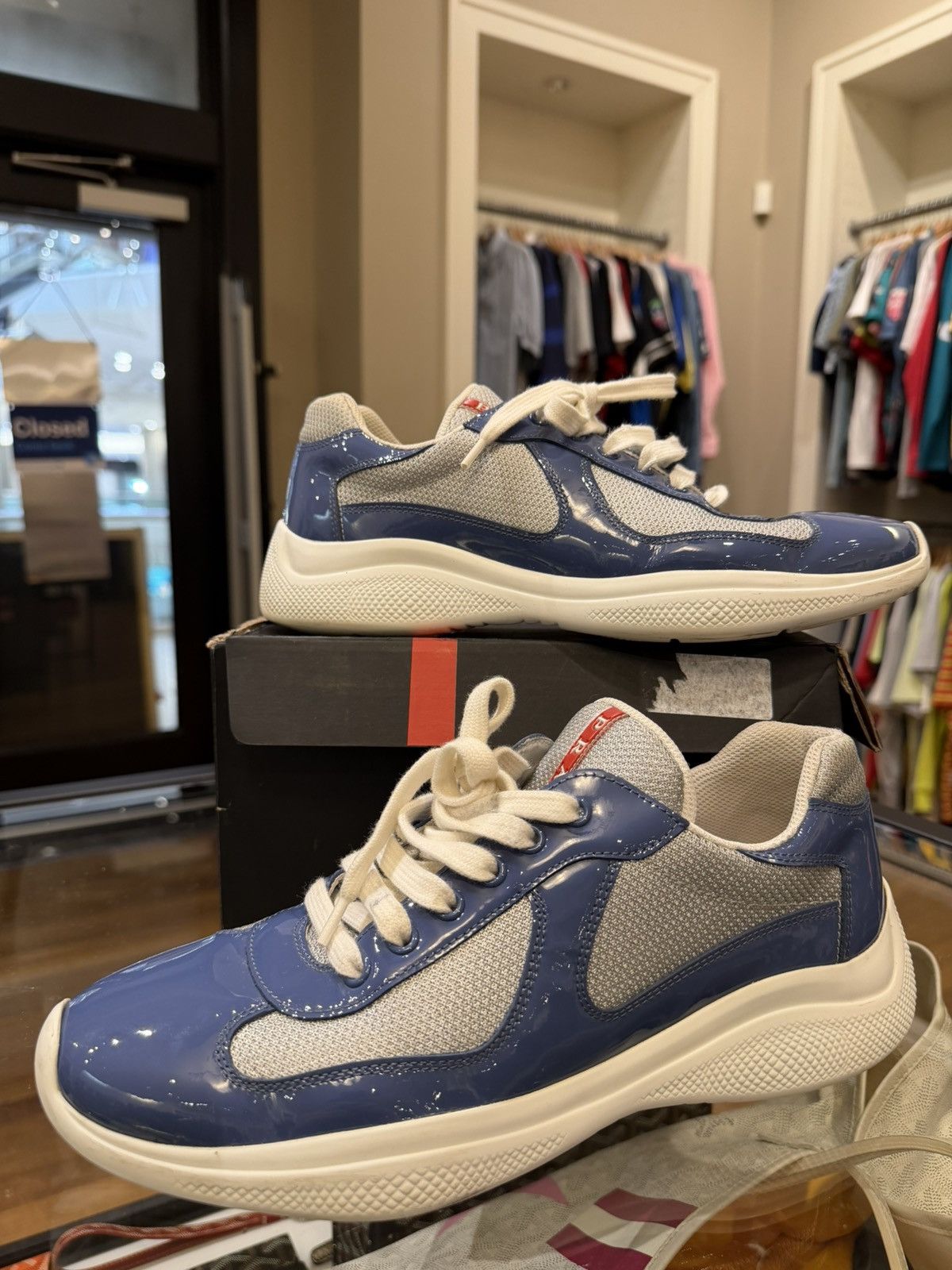 Prada Prada Americas Cup -Marina Blue Silver Size US 7 / EU 40 - 3 Thumbnail