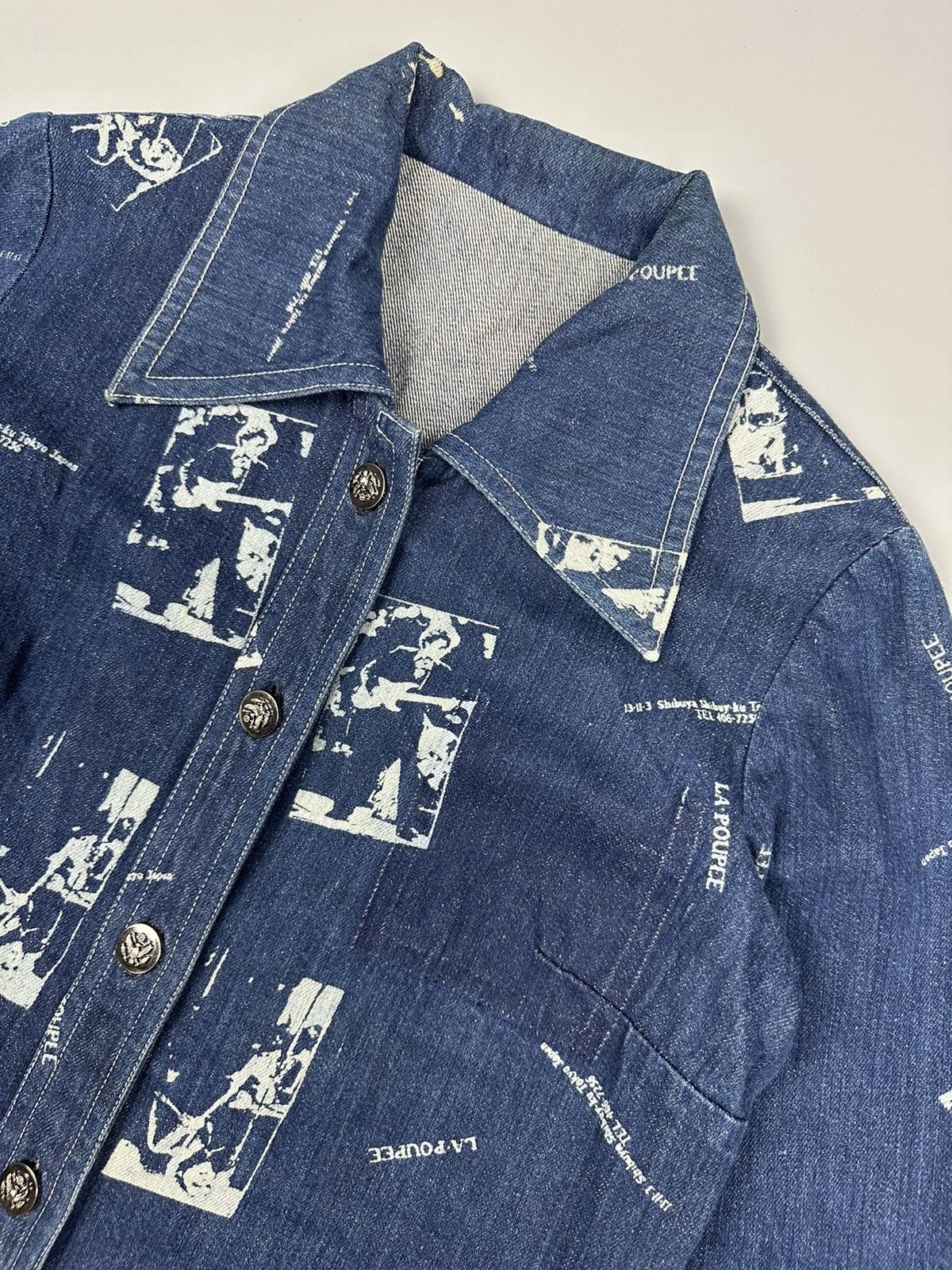 Japanese Brand 🔥Rare Sick🔥Japanese Designer La Poupee Denim Jacket Size M / US 6-8 / IT 42-44 - 3 Thumbnail