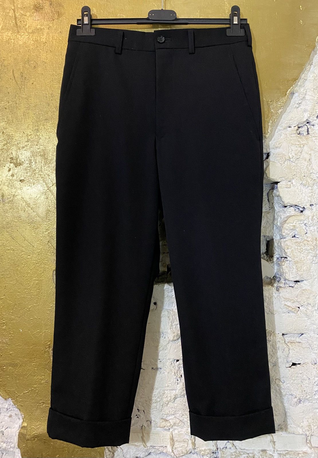 Comme des Garcons Comme des garçons AD 2014 black wool pants Size US 30 / EU 46 - 1 Thumbnail