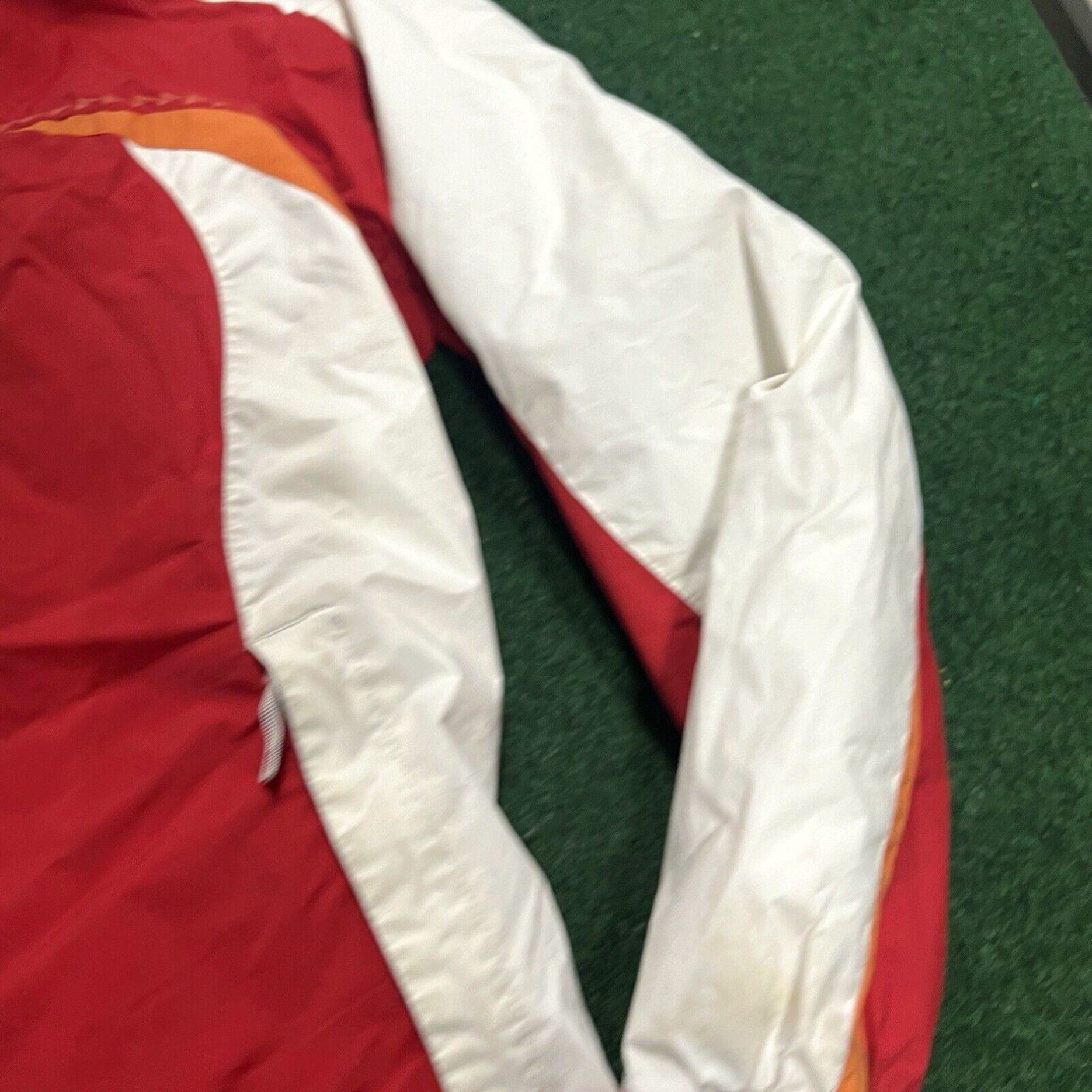 Vintage Columbia Jacket Women's Coat Size Large Red White Full Zip Hooded Lined Size L / US 10 / IT 46 - 3 Thumbnail