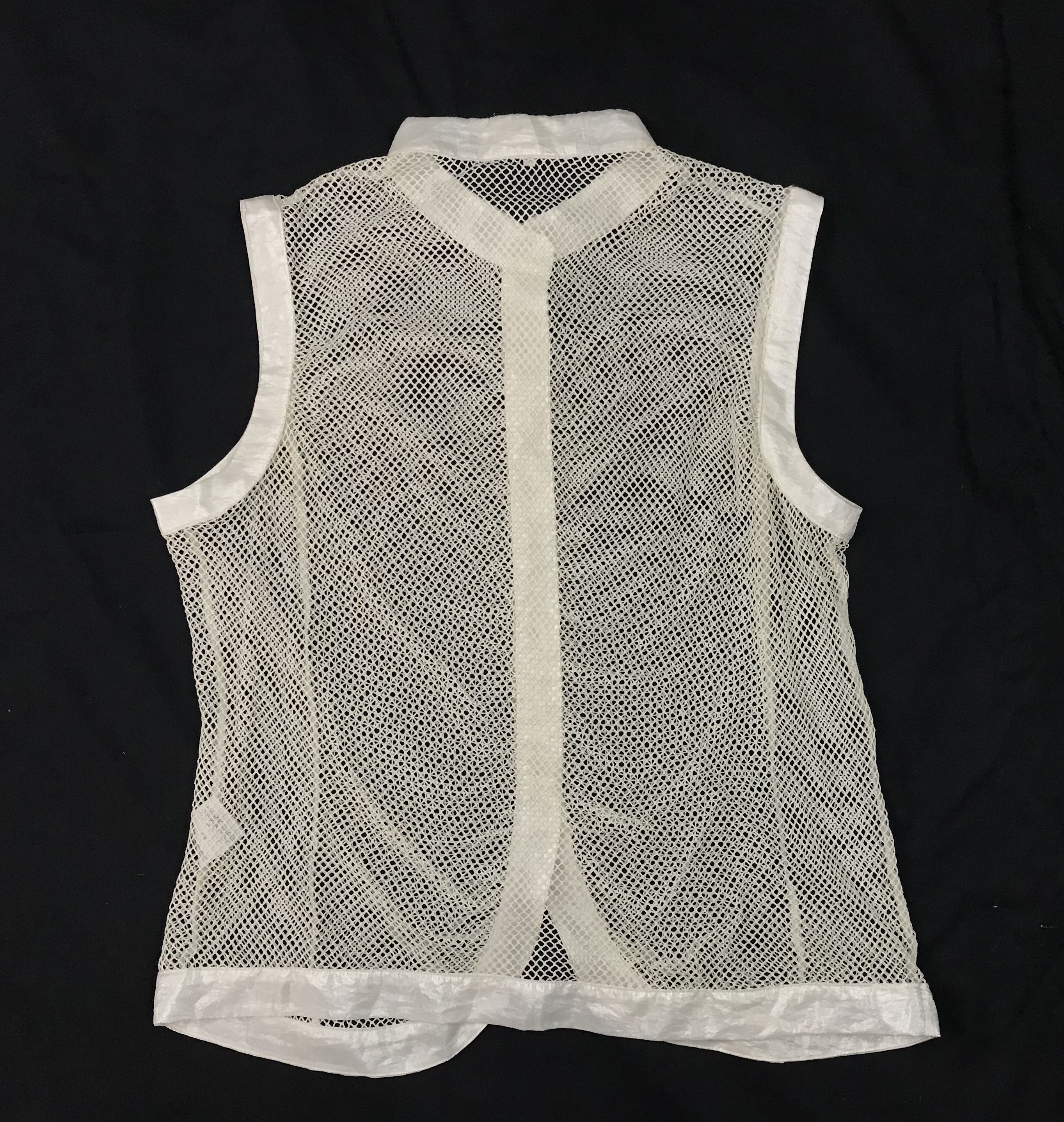 Japanese Brand (S146) Via Faburrica White See Through Sleeveless 42 Size S / US 4 / IT 40 - 7 Thumbnail