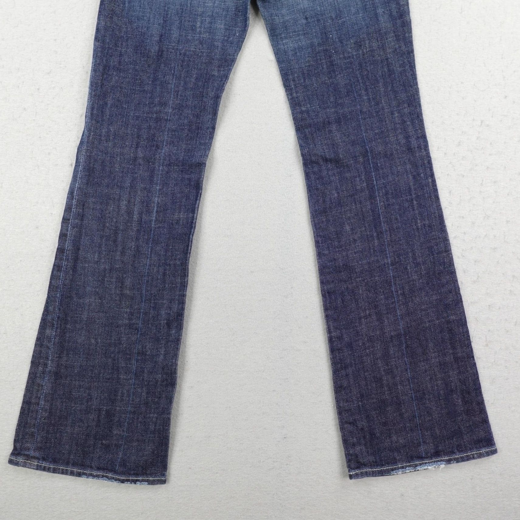 7 For All Mankind 7 For All Mankind Jeans Womens 28 Blue Denim Low Rise Bootcut Flare Y2K Pockets Stretch Size 28" / US 6 / IT 42 - 6 Thumbnail