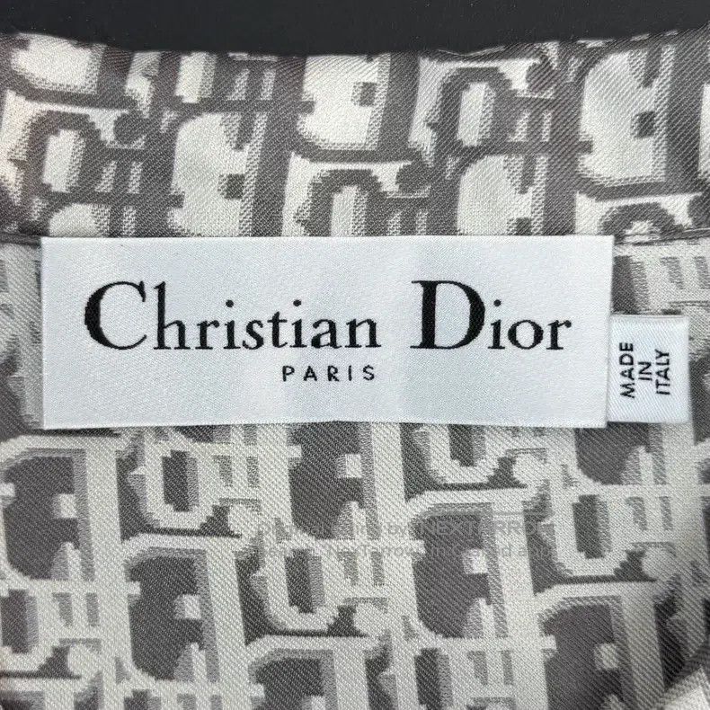 Dior Dior Gray logo mulberry silk shirt Size M / US 6-8 / IT 42-44 - 5 Thumbnail