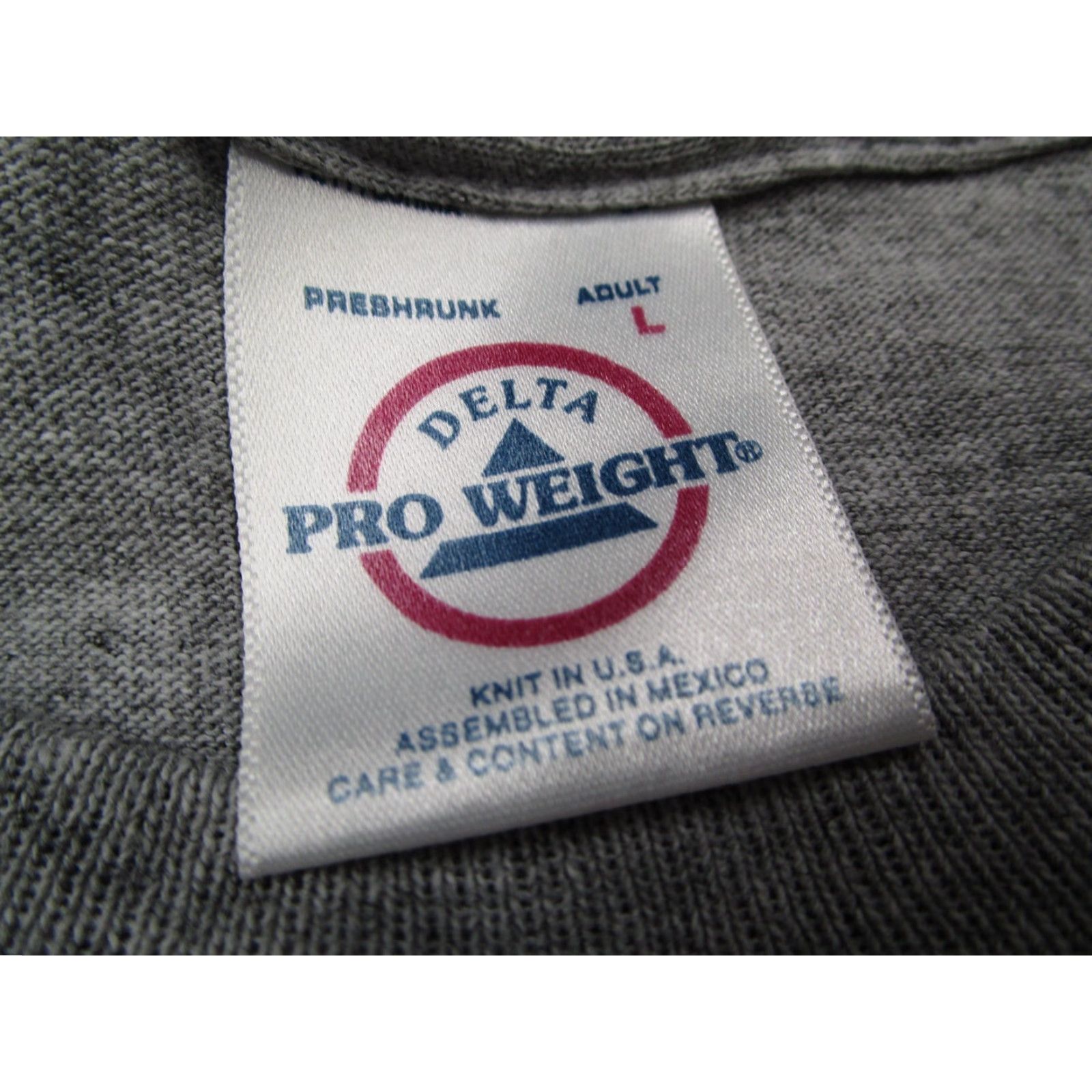 Delta Vintage Delta Ground Zero NYC September 11 Shirt Mens Large Gray T-Shirt Crew Neck Cotton Blend Short Sleeve Embroidered Retro 2001 Men Size US L / EU 52-54 / 3 - 3 Thumbnail