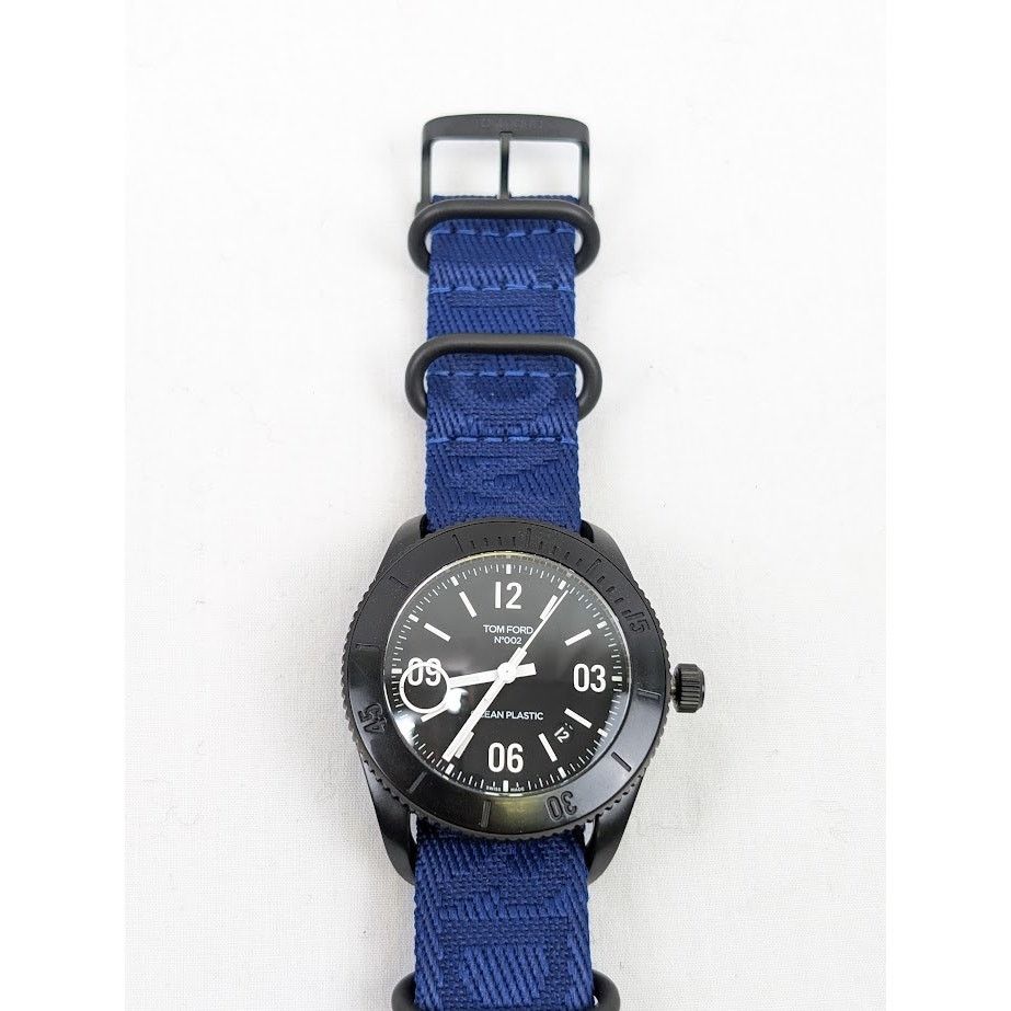 Tom Ford o1rshd1 Size: OS / Plastic Large Case Sports Watch in Blue Size ONE SIZE - 12 Thumbnail