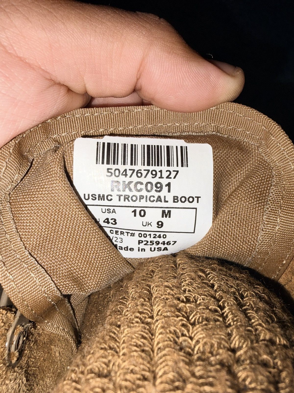 Rocky Boots Rocky Tropical USMC Hot weather boots Size US 10 / EU 43 - 6 Thumbnail