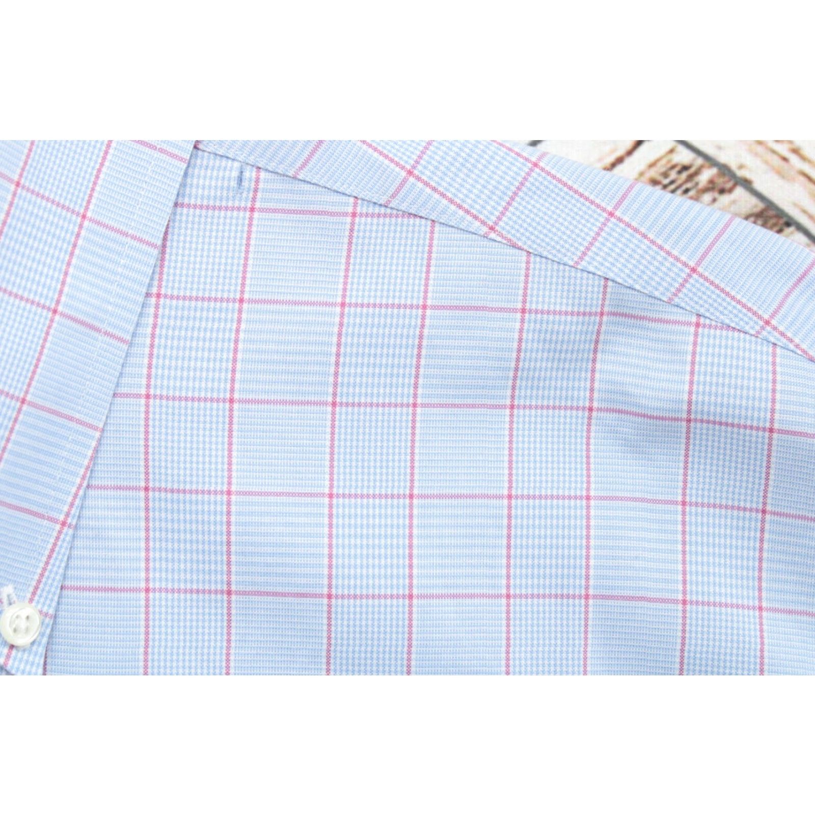 Brooks Brothers VINTAGE Brooks Brothers Regent Fit Shirt Men's 17-33 Blue Checks Squares Long Sleeve Size US XL / EU 56 / 4 - 2 Thumbnail