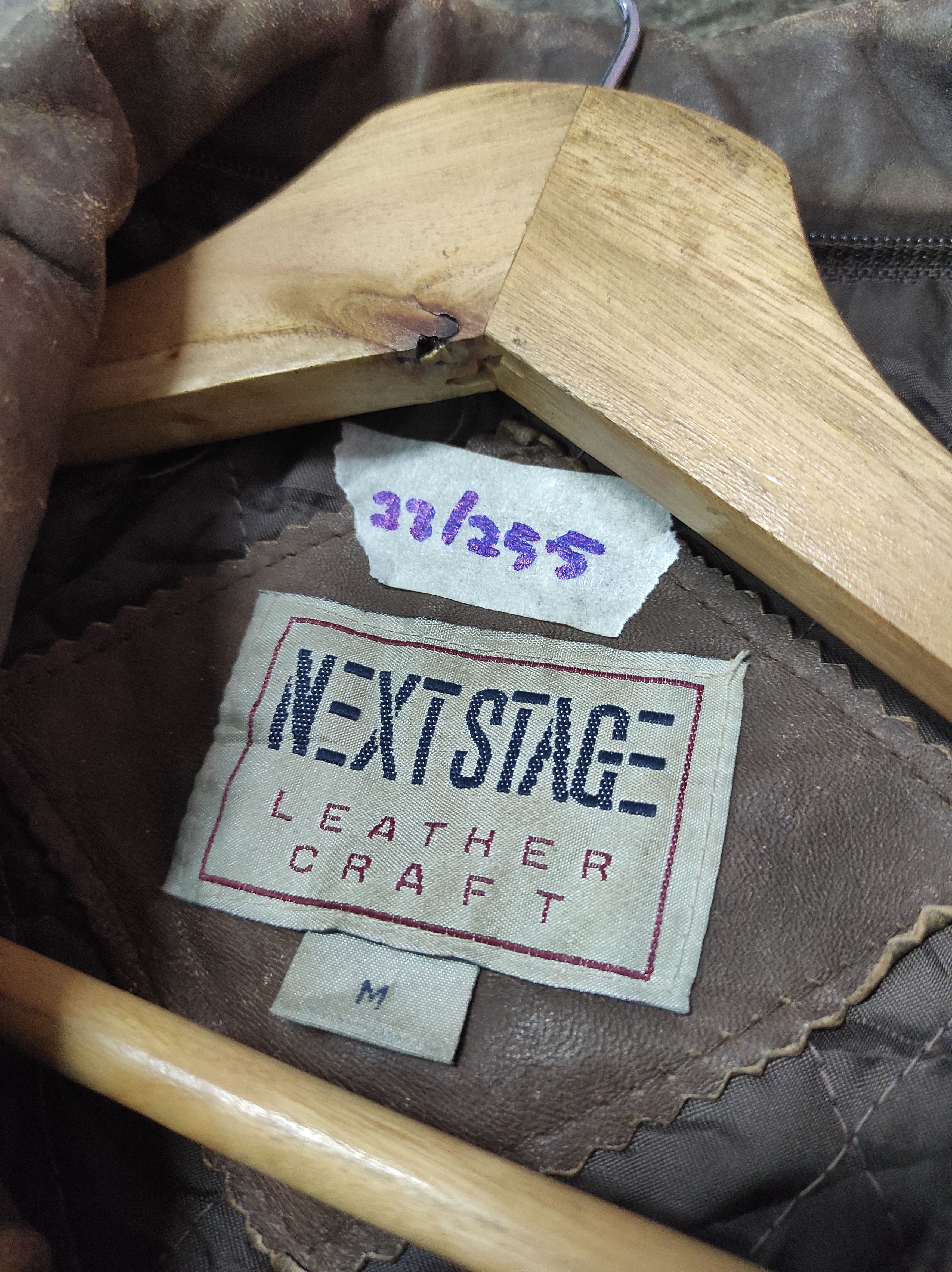 Genuine Leather × Japanese Brand NEXT STAGE LEATHER CRAFT LEATHER BOMBER JACKET Size US M / EU 48-50 / 2 - 7 Thumbnail