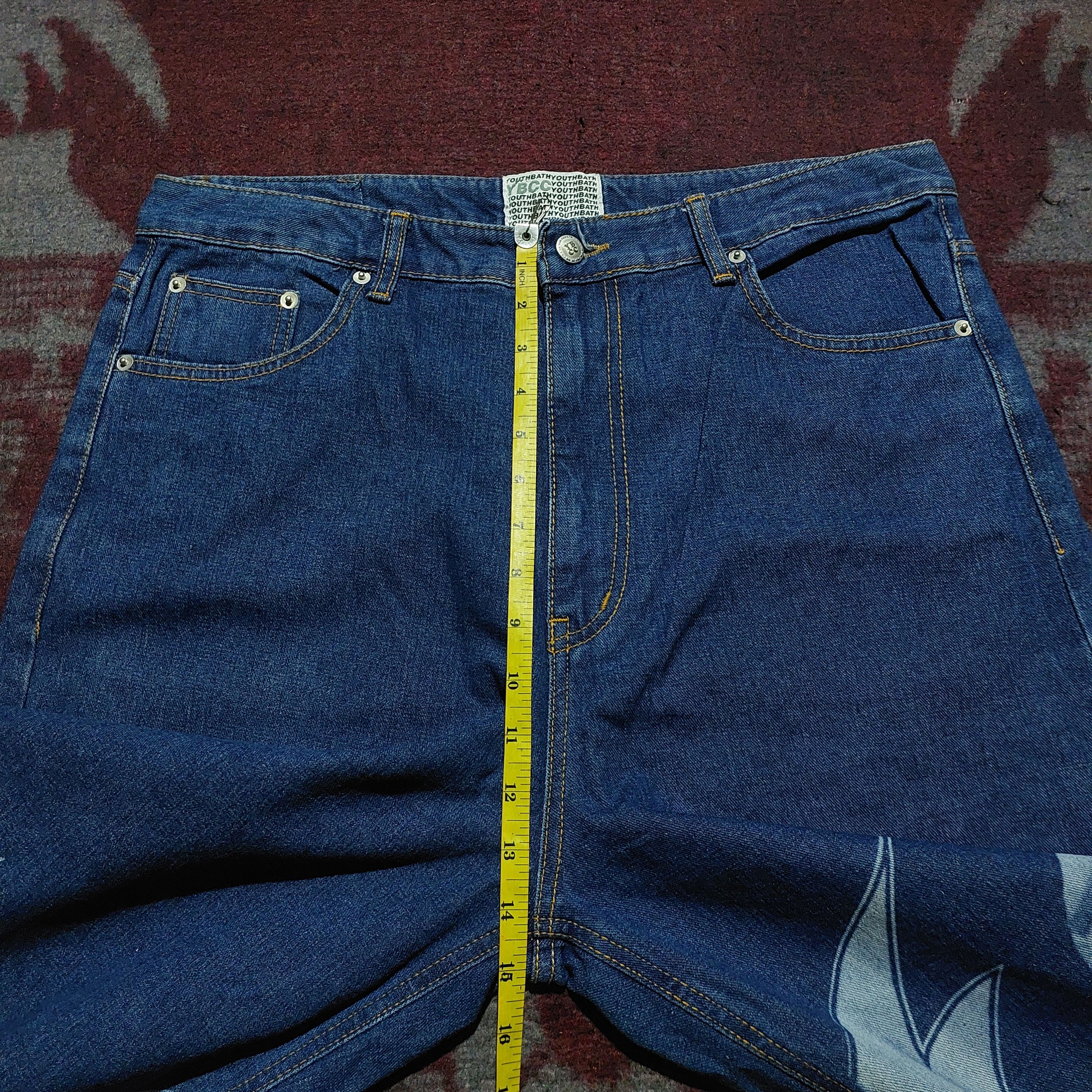 Marithe + Francois Girbaud Rey mysterio artwork printed carpenter denim Size US 35 - 20 Thumbnail