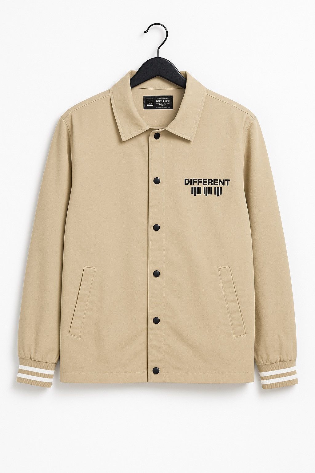 Japanese Brand Vintage-Style Beige A.O.S MAN Coaches Jacket Back Hit Size US M / EU 48-50 / 2 - 1 Thumbnail