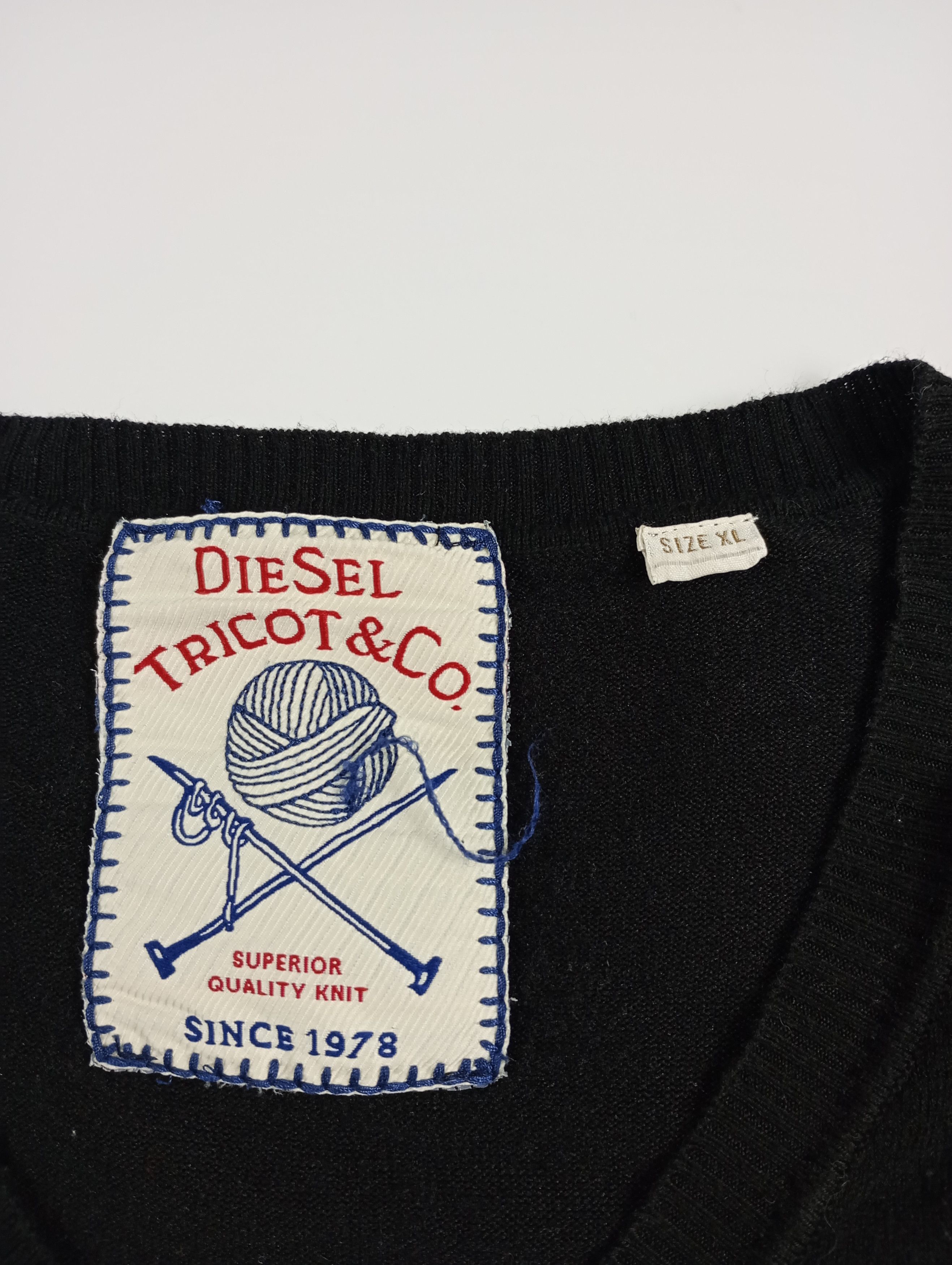 Diesel × Vintage Diesel Tricot & Co. sweter (vintage) Size US XL / EU 56 / 4 - 4 Thumbnail
