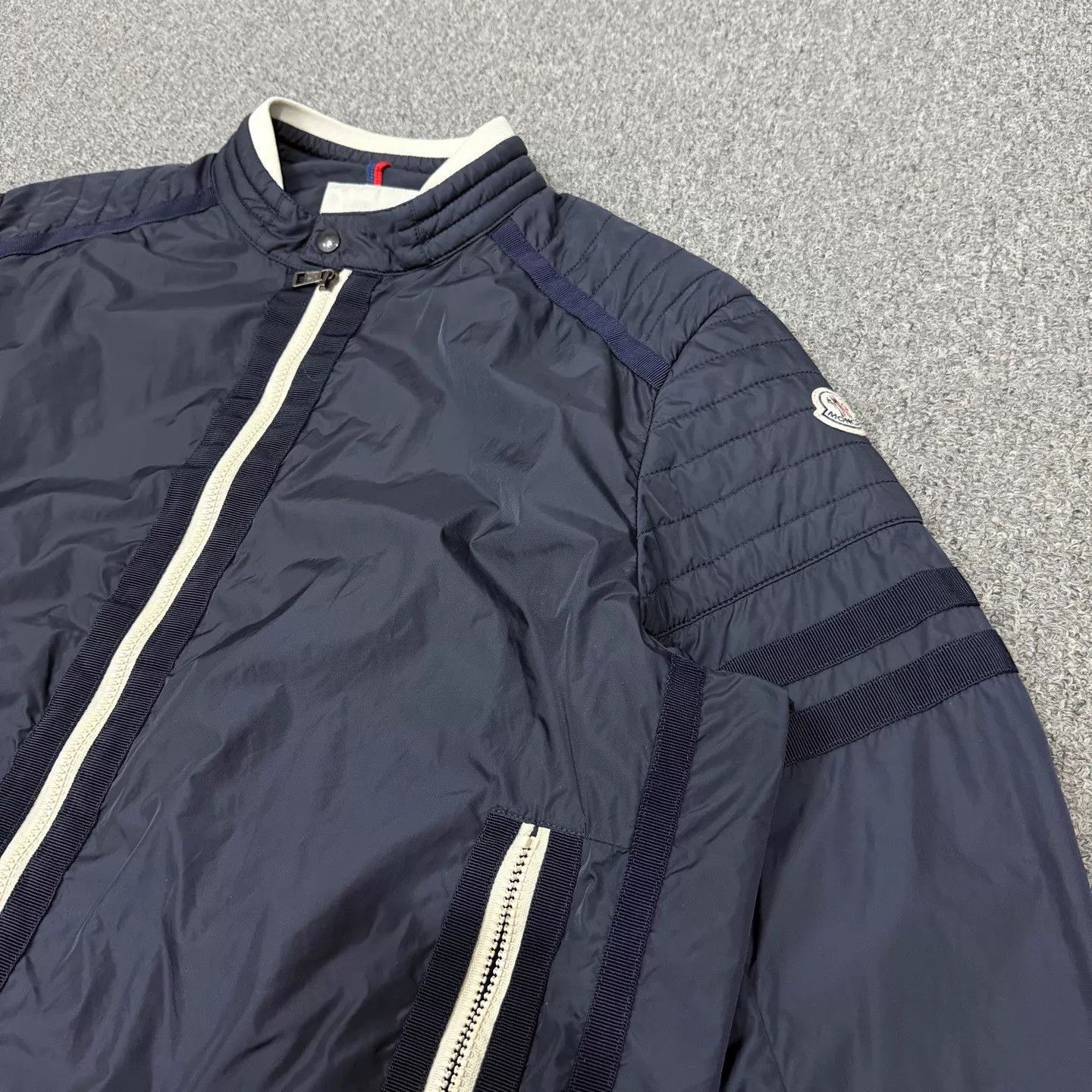 Moncler Moncler Gilles Navy Side Logo Down Jacket 7 95New Size US XXL / EU 58 / 5 - 3 Thumbnail