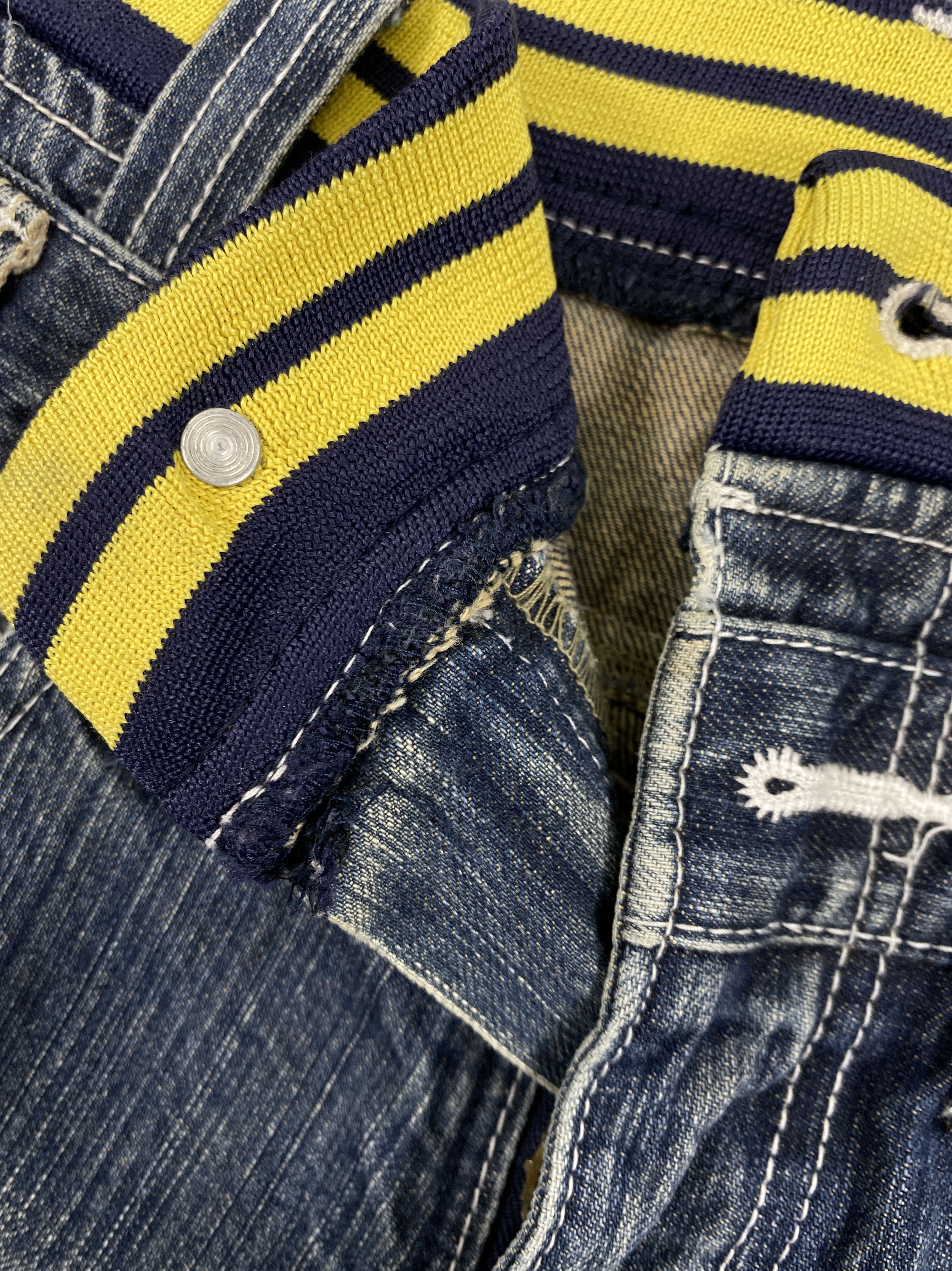 Japanese Brand Vintage Double Waist Jeans 30x32.5 Denim- JN3544 Size US 30 / EU 46 - 6 Thumbnail