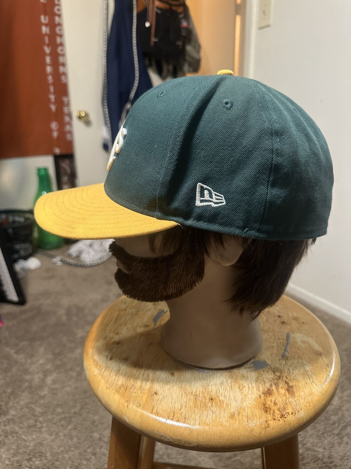 MLB Vintage Oakland Athletics “triple green” hat 00s size 8 Size ONE SIZE - 5 Thumbnail