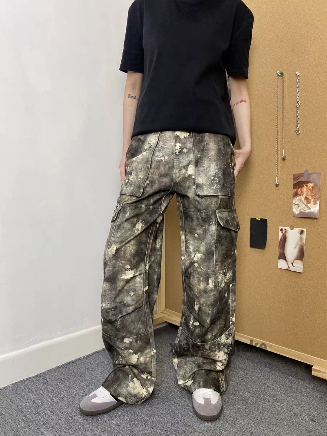 Designer × Vintage washed faded utility skate hiphop camo military pants Size US 32 / EU 48 - 2 Thumbnail