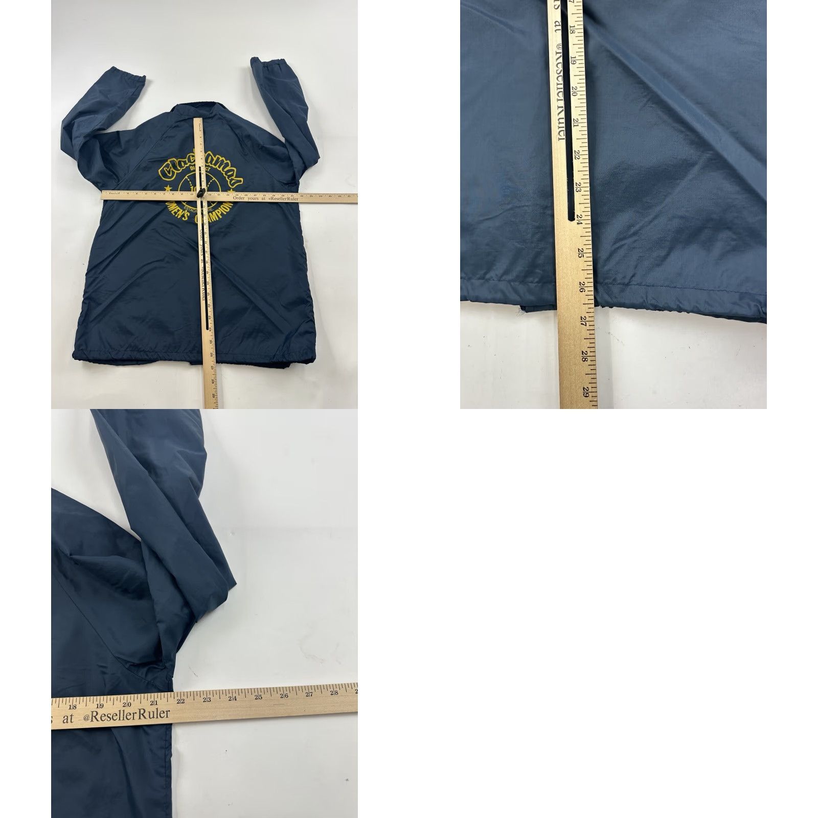 Soffe VINTAGE Soffe Jacket Unisex Adults M Blue Embroidered Clackamas Womens Champions 80s USA Windbreaker Baseball Size M / US 6-8 / IT 42-44 - 8 Thumbnail